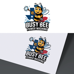 Logo Design by Grapixer for Busy Bee Power Washing | Design: #35261706