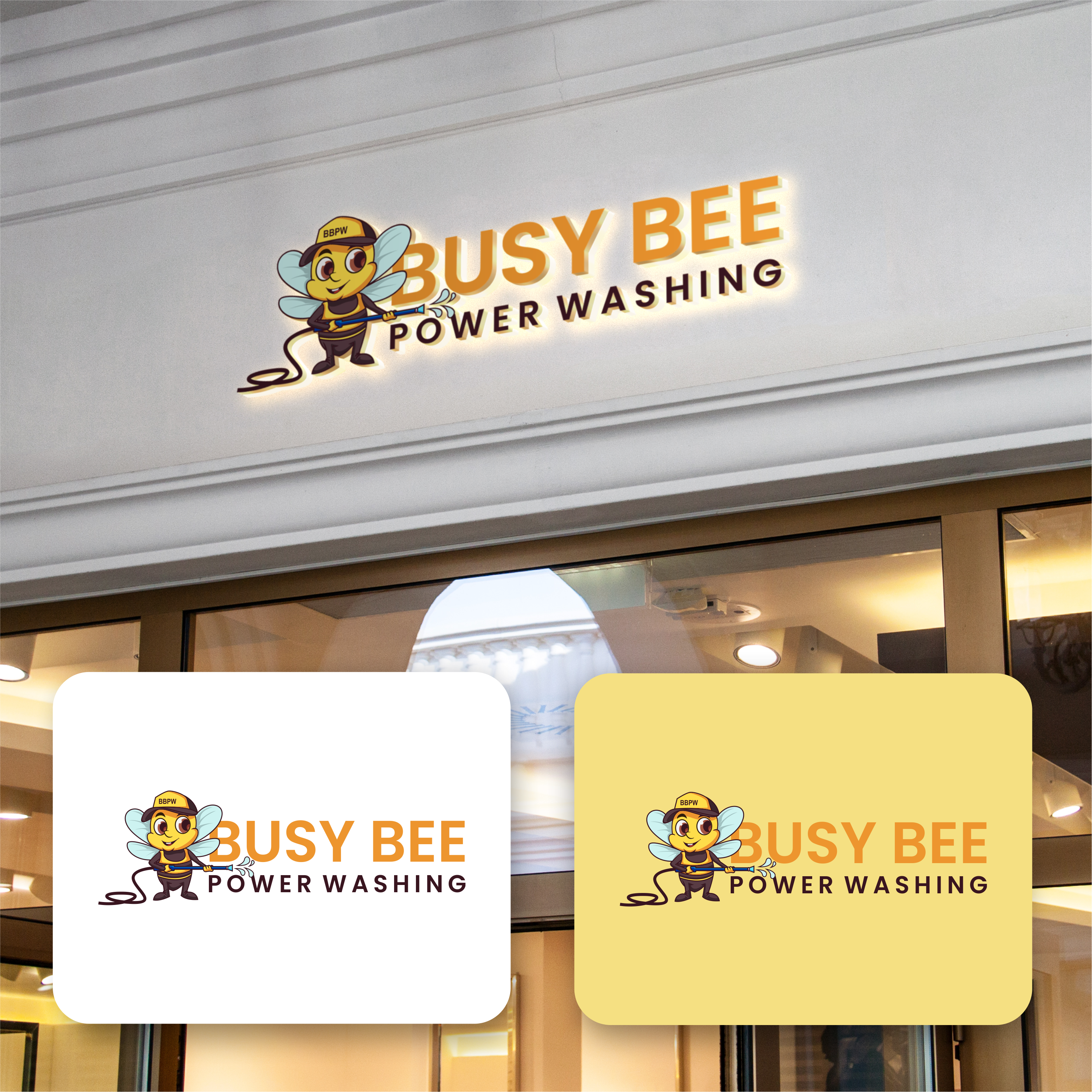 Diseño de Logo por Seblak_Studio para Busy Bee Power Washing | Diseño #35254504
