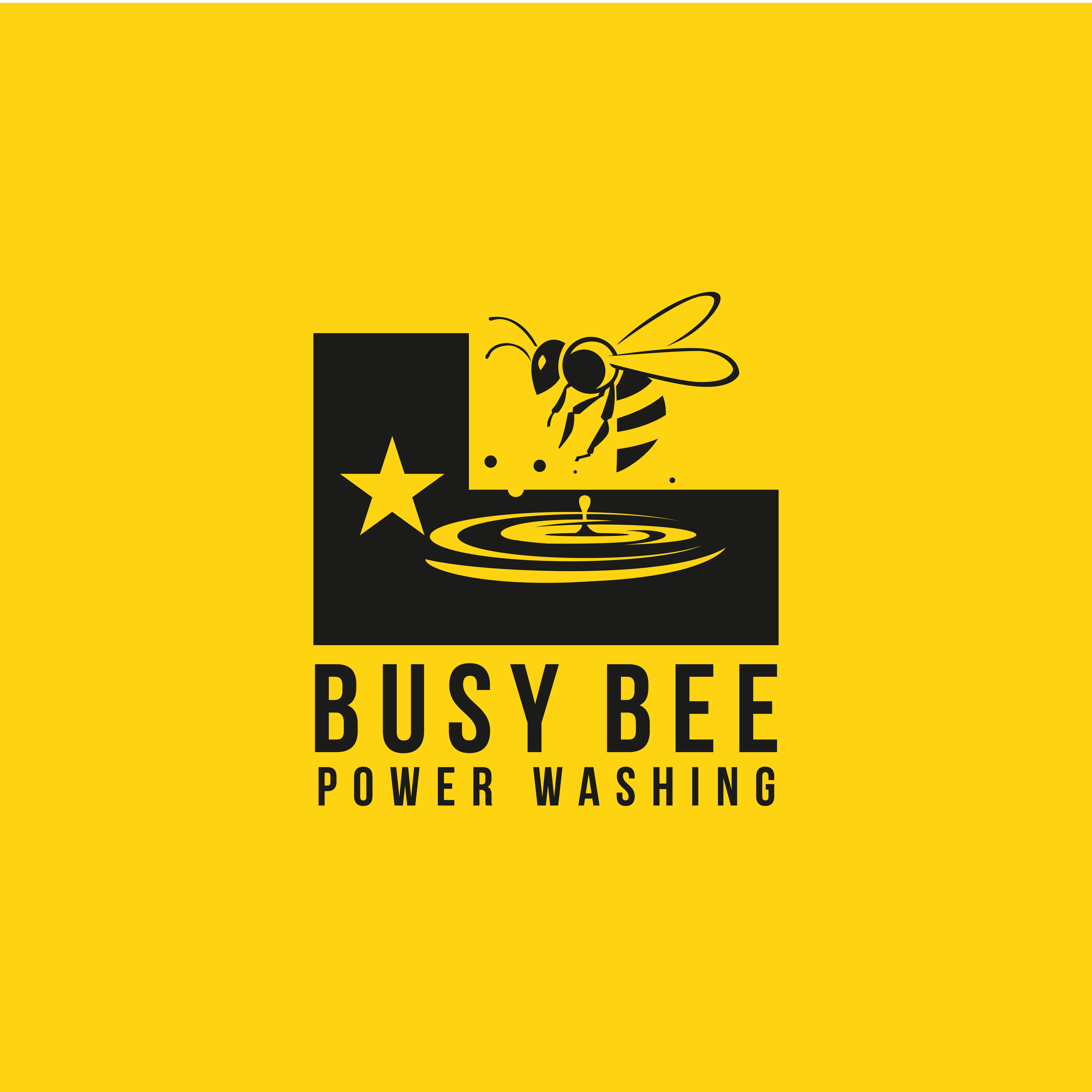 Logo Design by Dhimant Maloo for Busy Bee Power Washing | Design #35256825