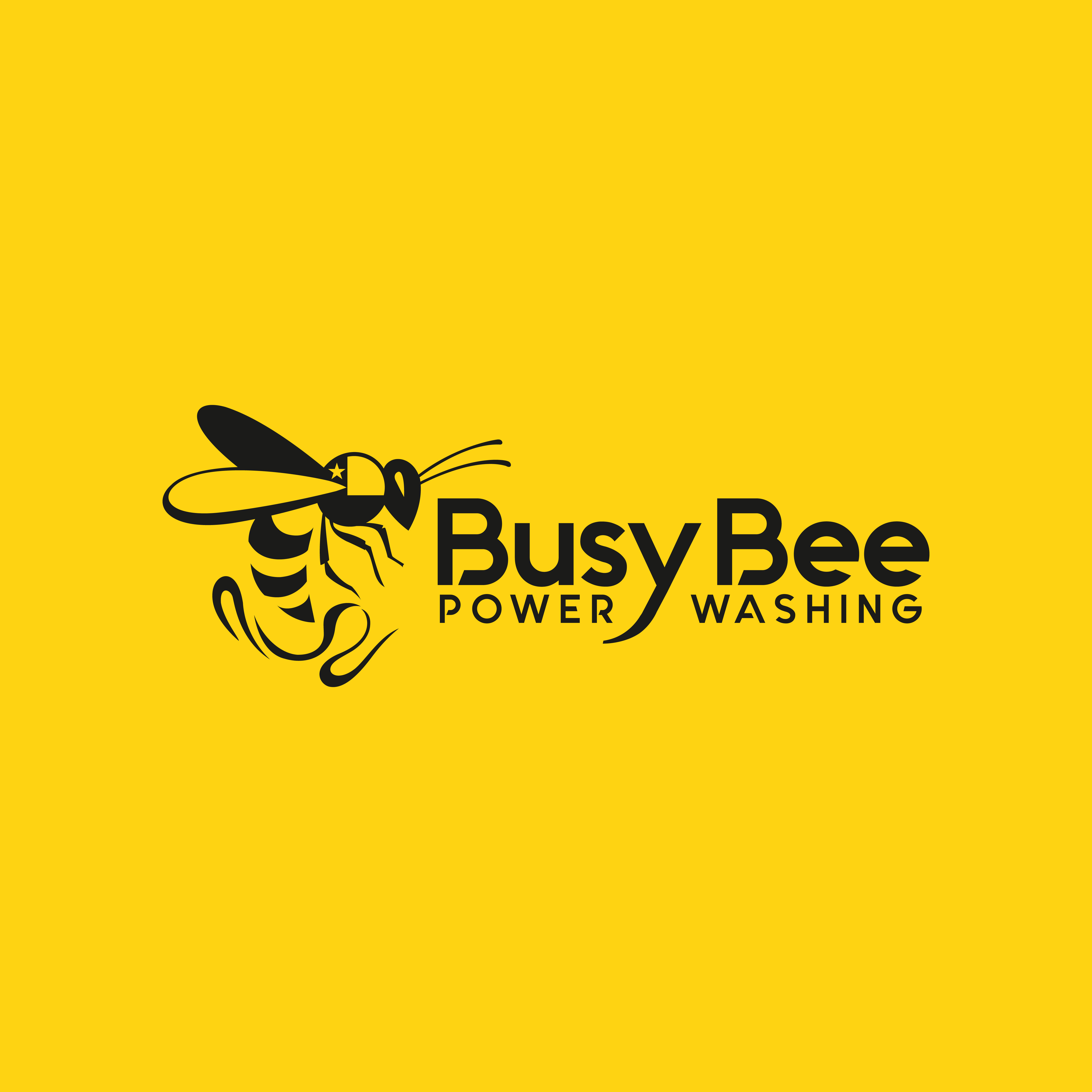 Logo Design by Dhimant Maloo for Busy Bee Power Washing | Design #35256826