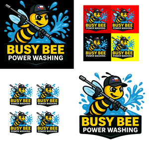 Logo Design by shakibali for Busy Bee Power Washing | Design: #35264915