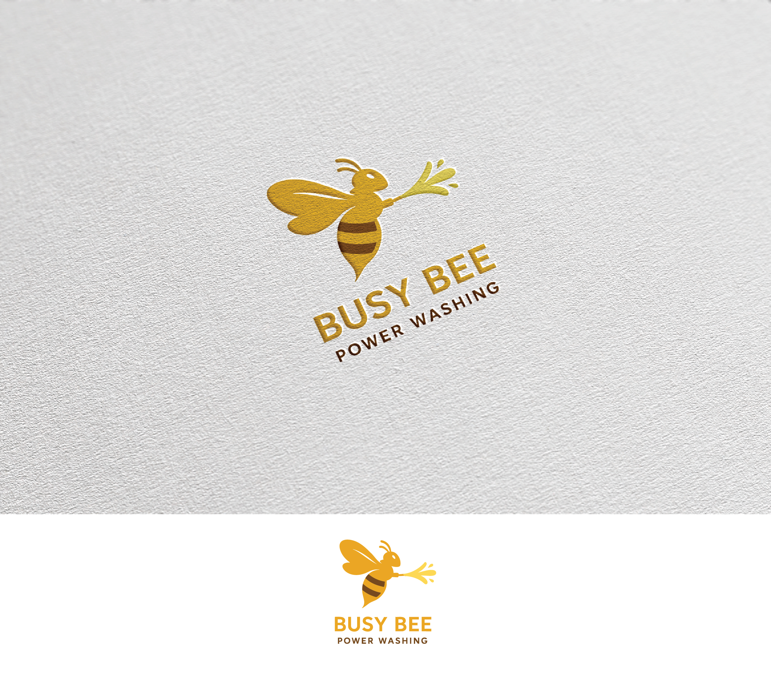Logo Design by Afsana_Hoque for Busy Bee Power Washing | Design #35261256