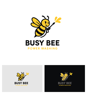 Logo Design by Afsana_Hoque for Busy Bee Power Washing | Design: #35261267