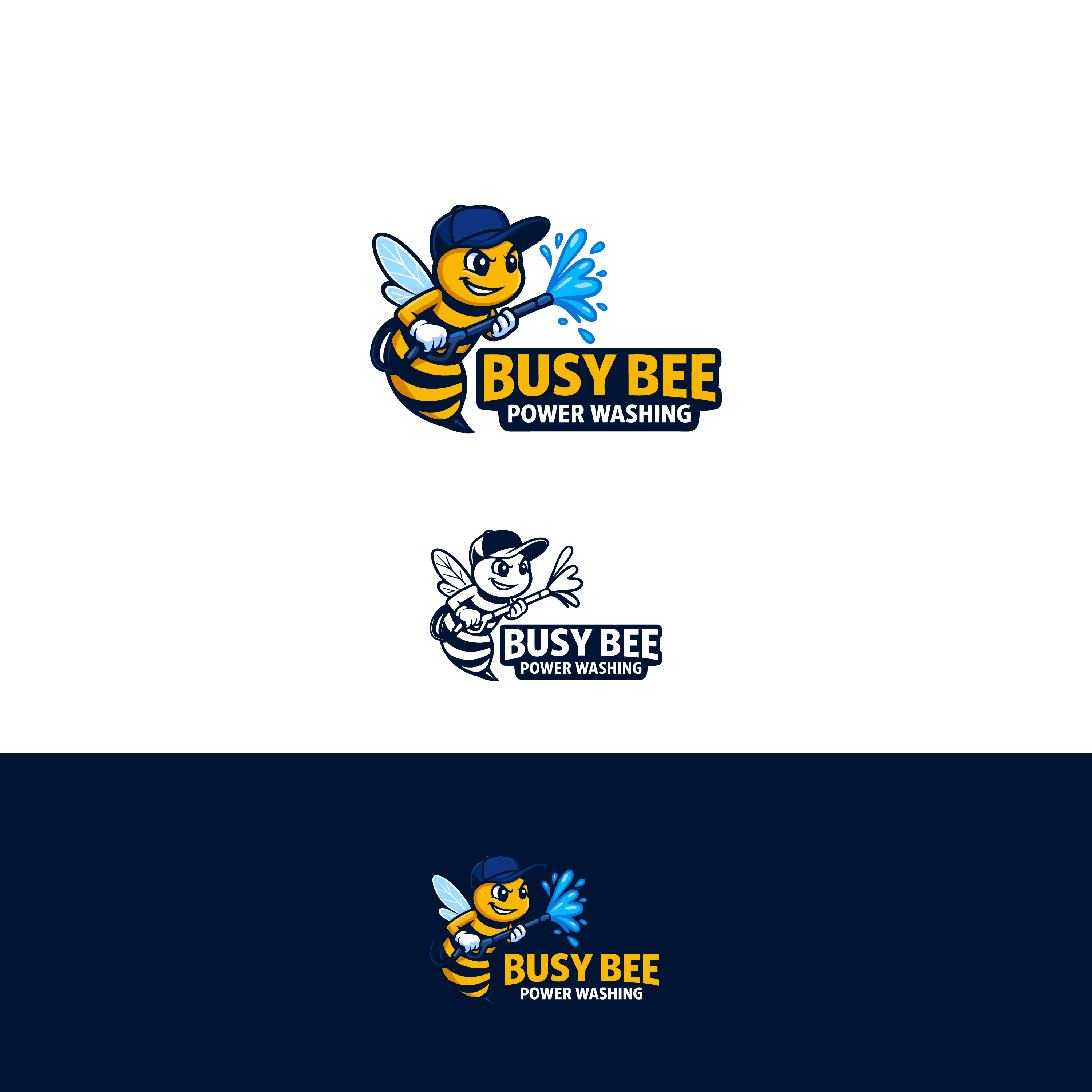 Logo Design by arcoalex for Busy Bee Power Washing | Design #35362360