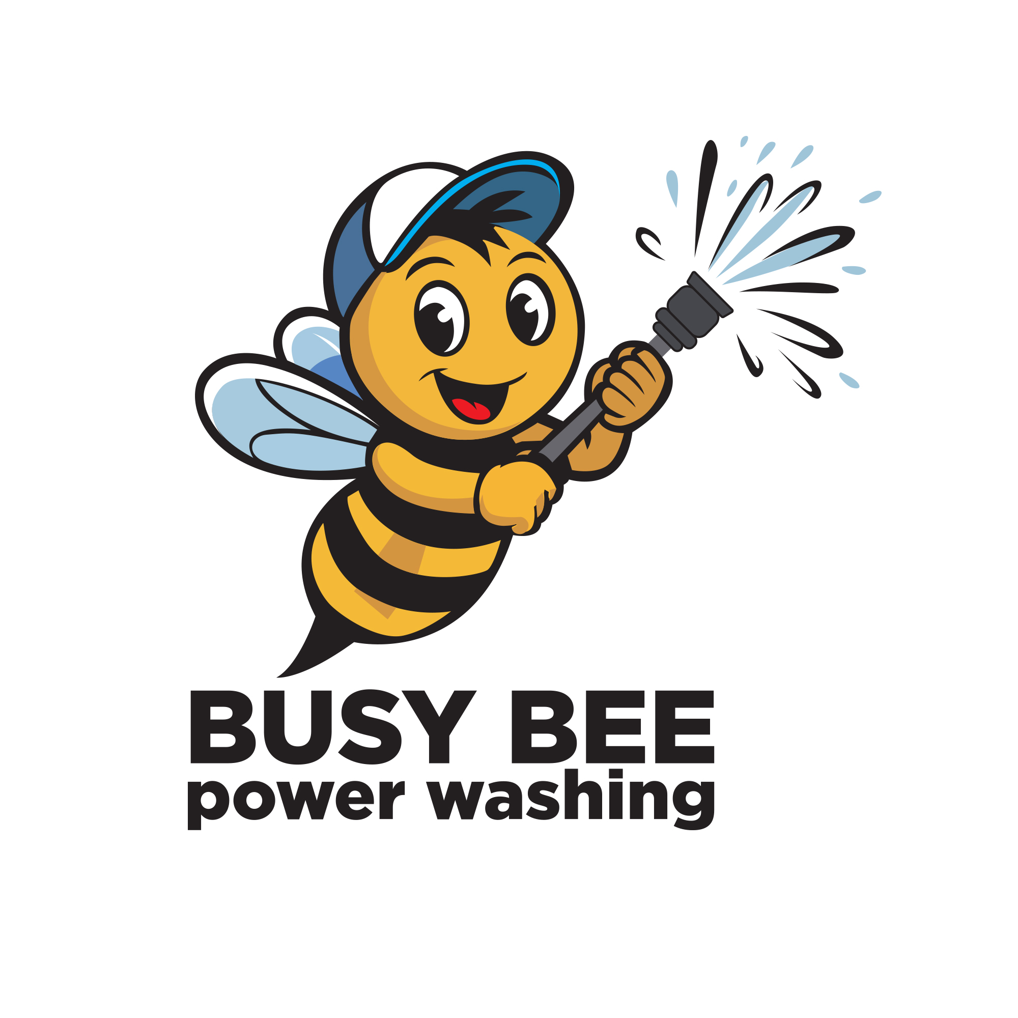 Logo Design by Ziyab Khan for Busy Bee Power Washing | Design #35255704