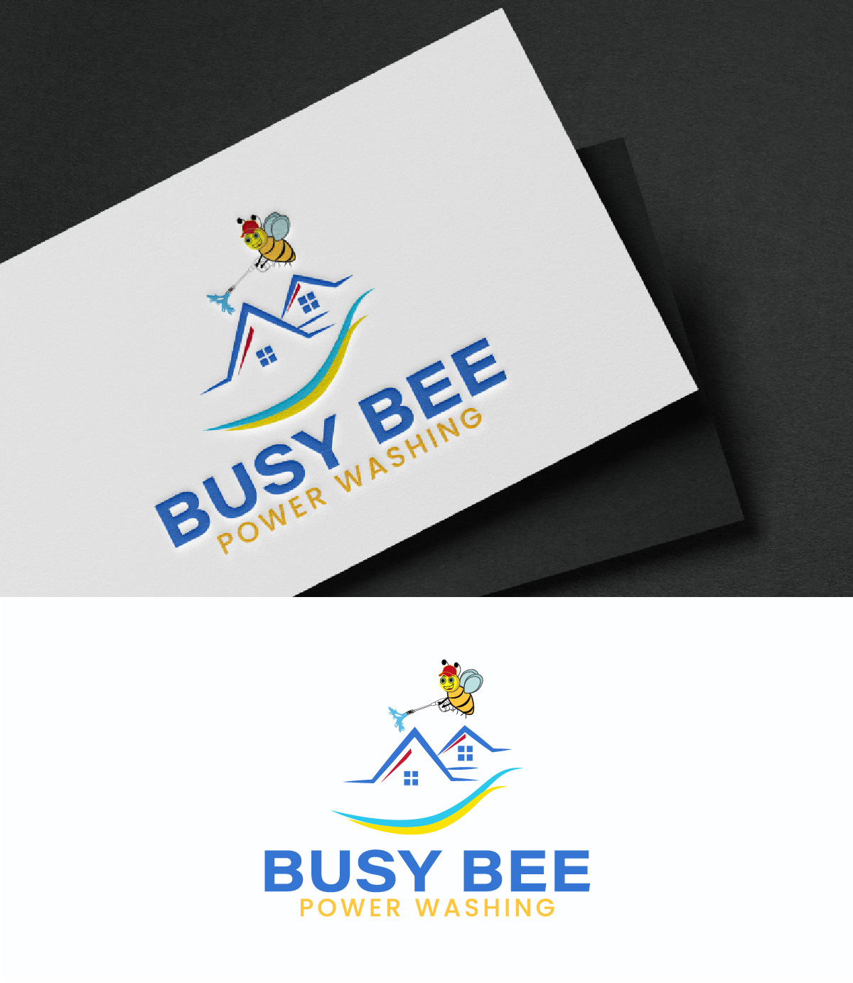 Logo Design by fly  design for Busy Bee Power Washing | Design #35256446