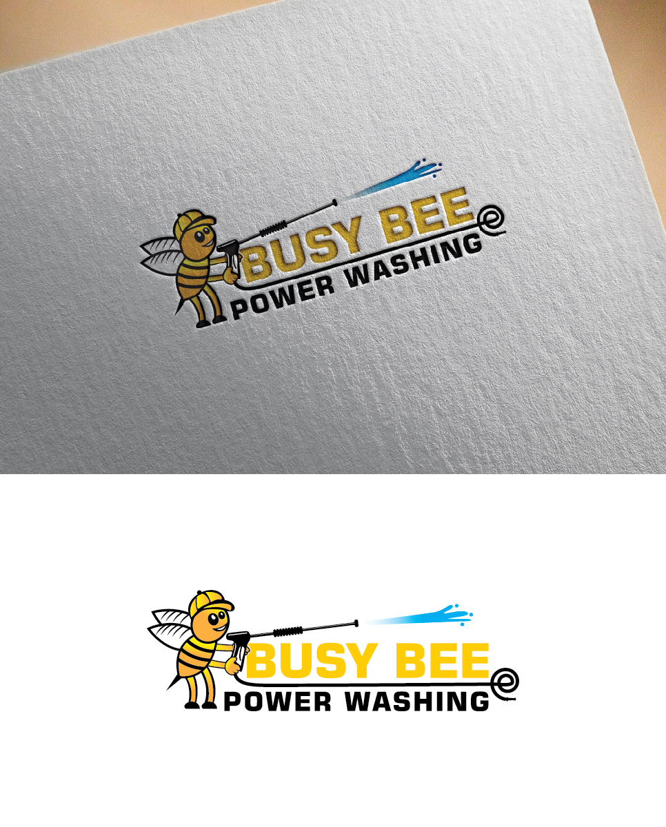 Logo-Design von Maxo-Biz für Busy Bee Power Washing | Design #35254163