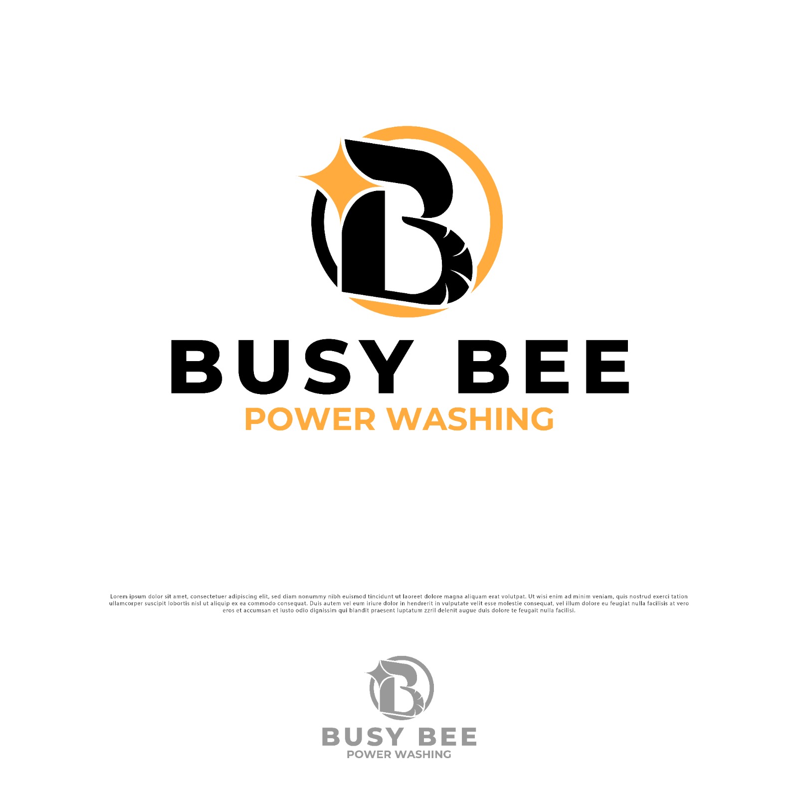 Logo Design by Titan Solbiz for Busy Bee Power Washing | Design #35257268