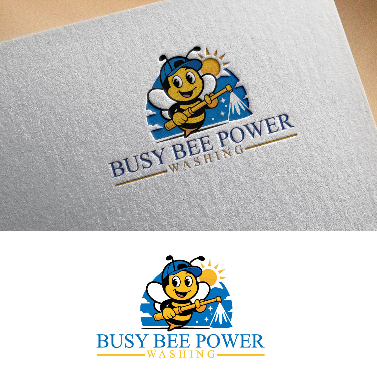 Logo Design by Fürstenberg design for Busy Bee Power Washing | Design #35261492