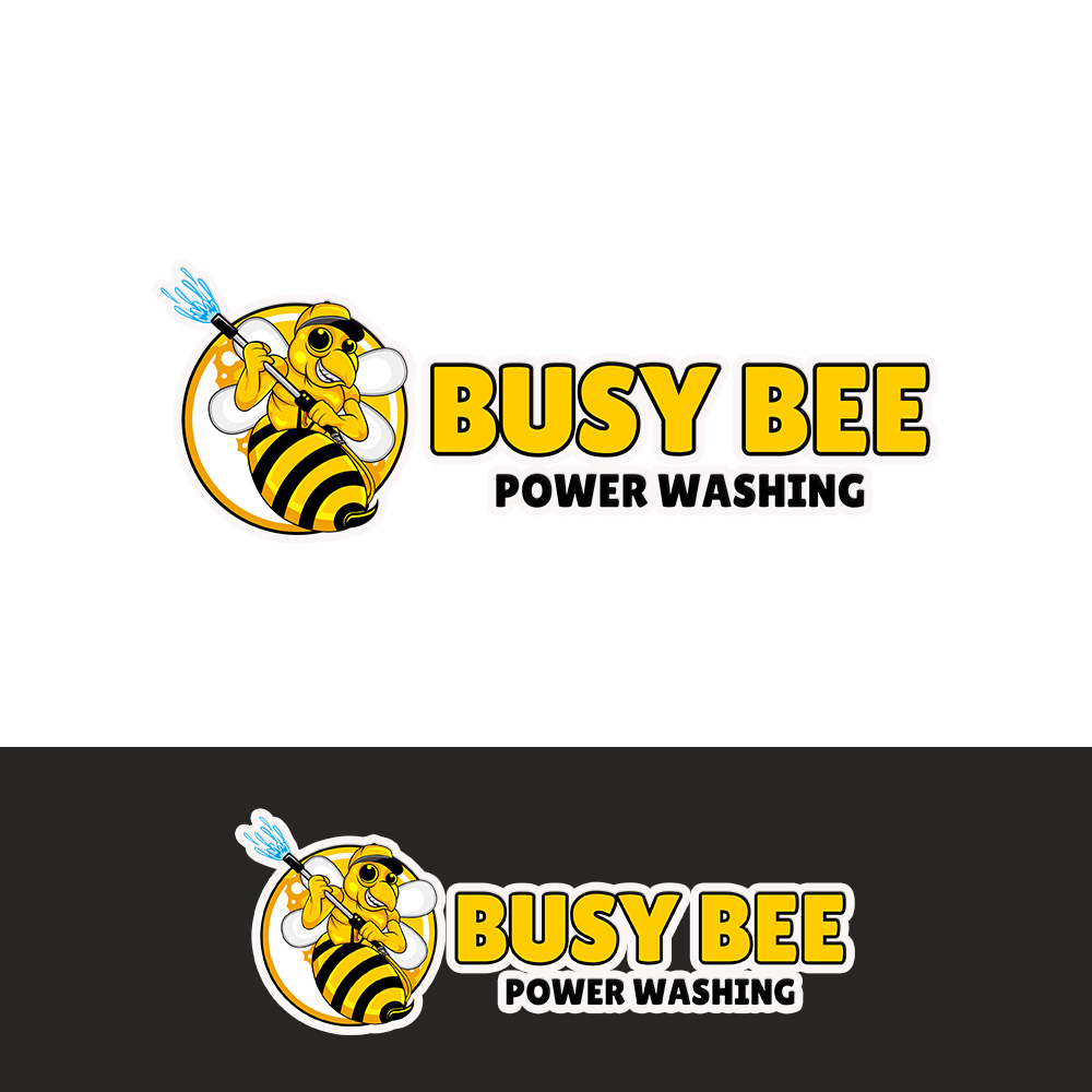 Logo Design by Moogie Moogie for Busy Bee Power Washing | Design #35267936