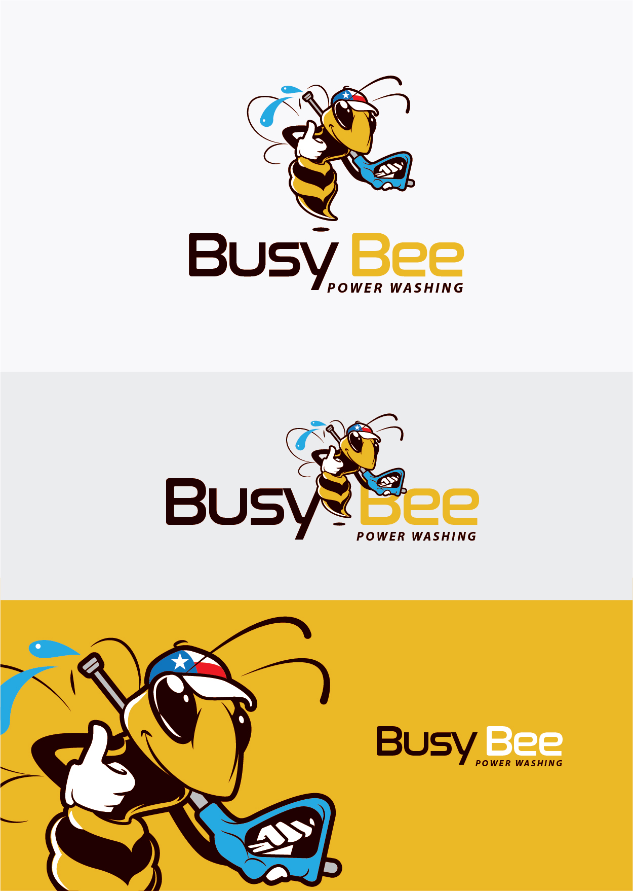 Logo Design by ally designs for Busy Bee Power Washing | Design #35257980