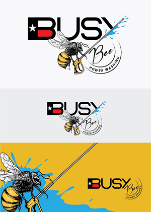 Logo Design by ally designs for Busy Bee Power Washing | Design: #35257981