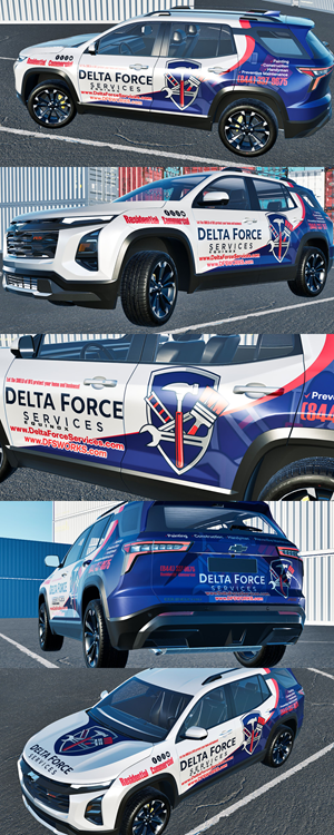 Car Wrap Design by VEDG for Delta Force Services LLC | Design: #35266854