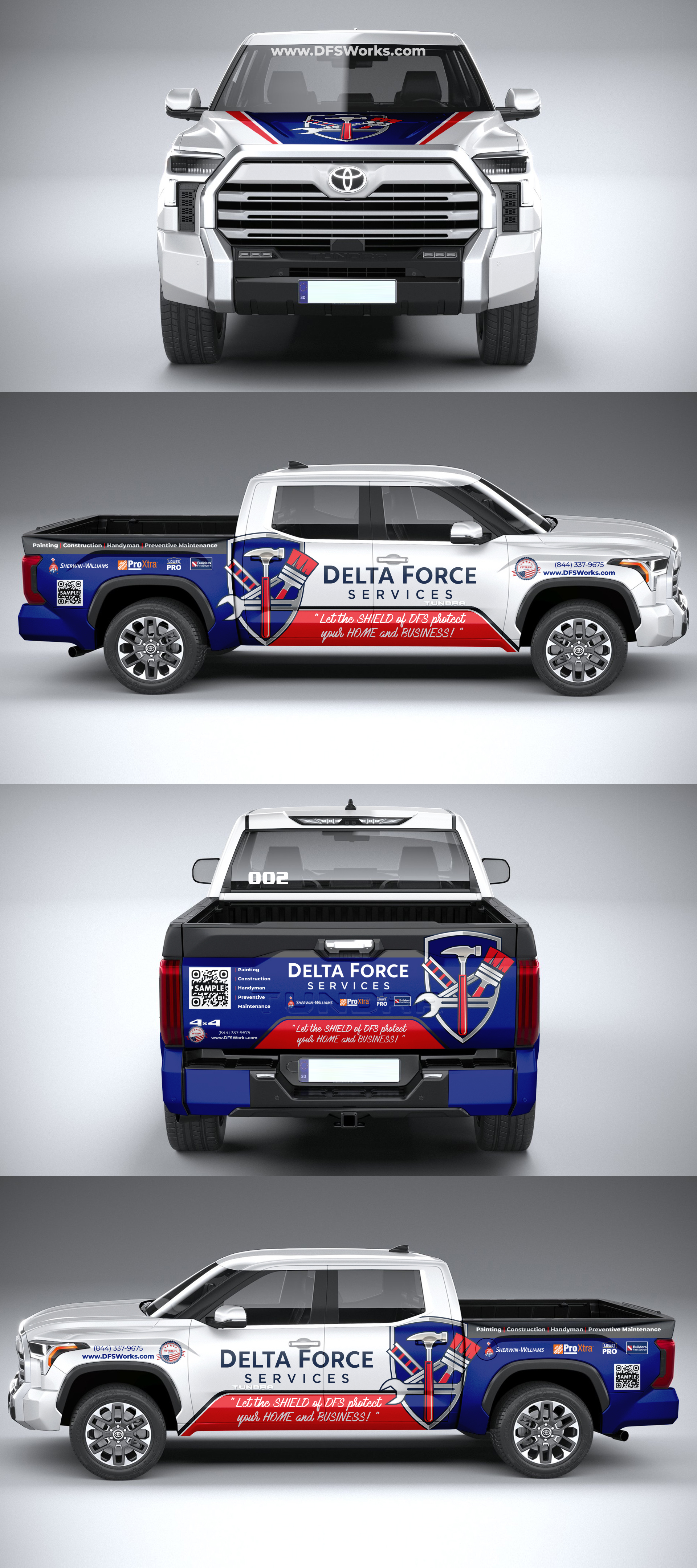 Car Wrap Design by ANGGI MAULANA PRAKOSO for Delta Force Services LLC | Design #35330892
