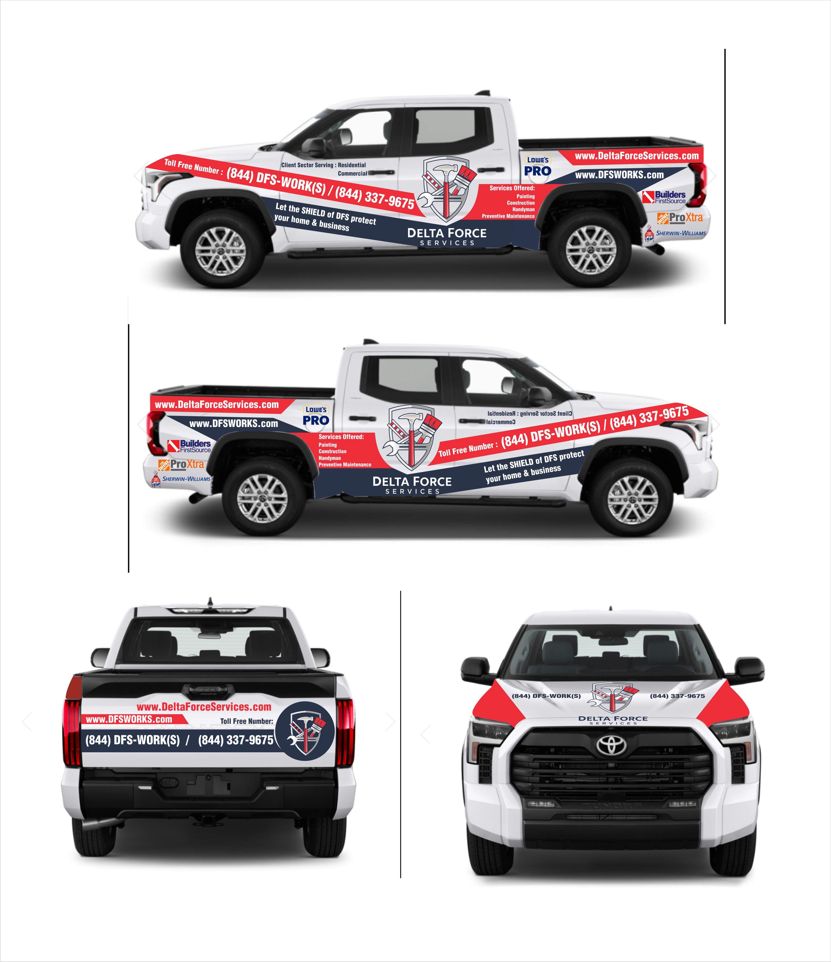 Car Wrap Design by Soul Light for Delta Force Services LLC | Design #35254221