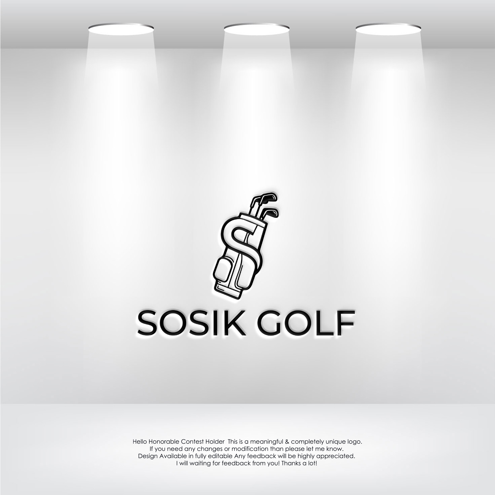 Logo Design by LogoEon for Sosik Golf LLC | Design #35260850