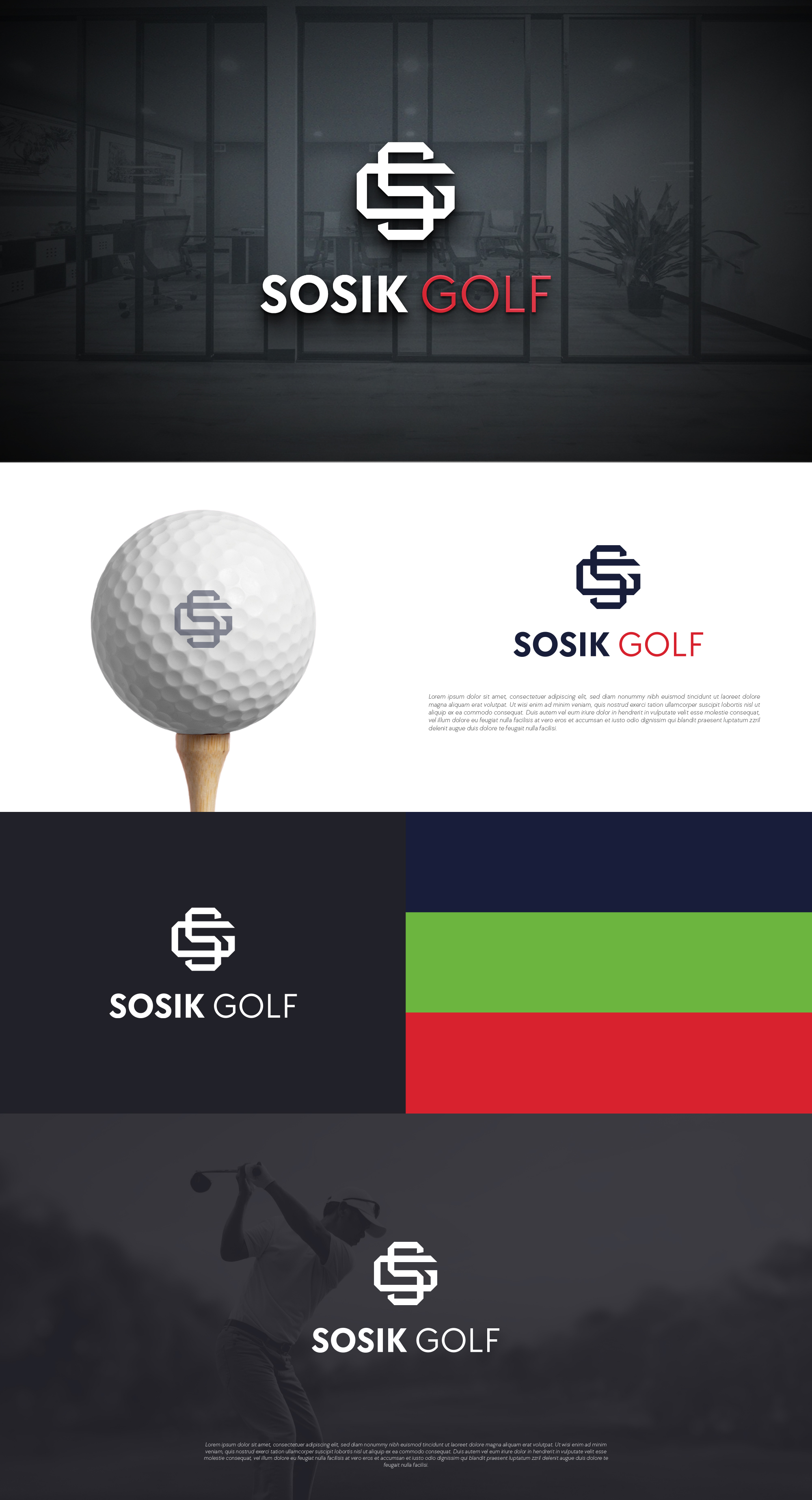Logo Design by Humphrey™ for Sosik Golf LLC | Design #35275999