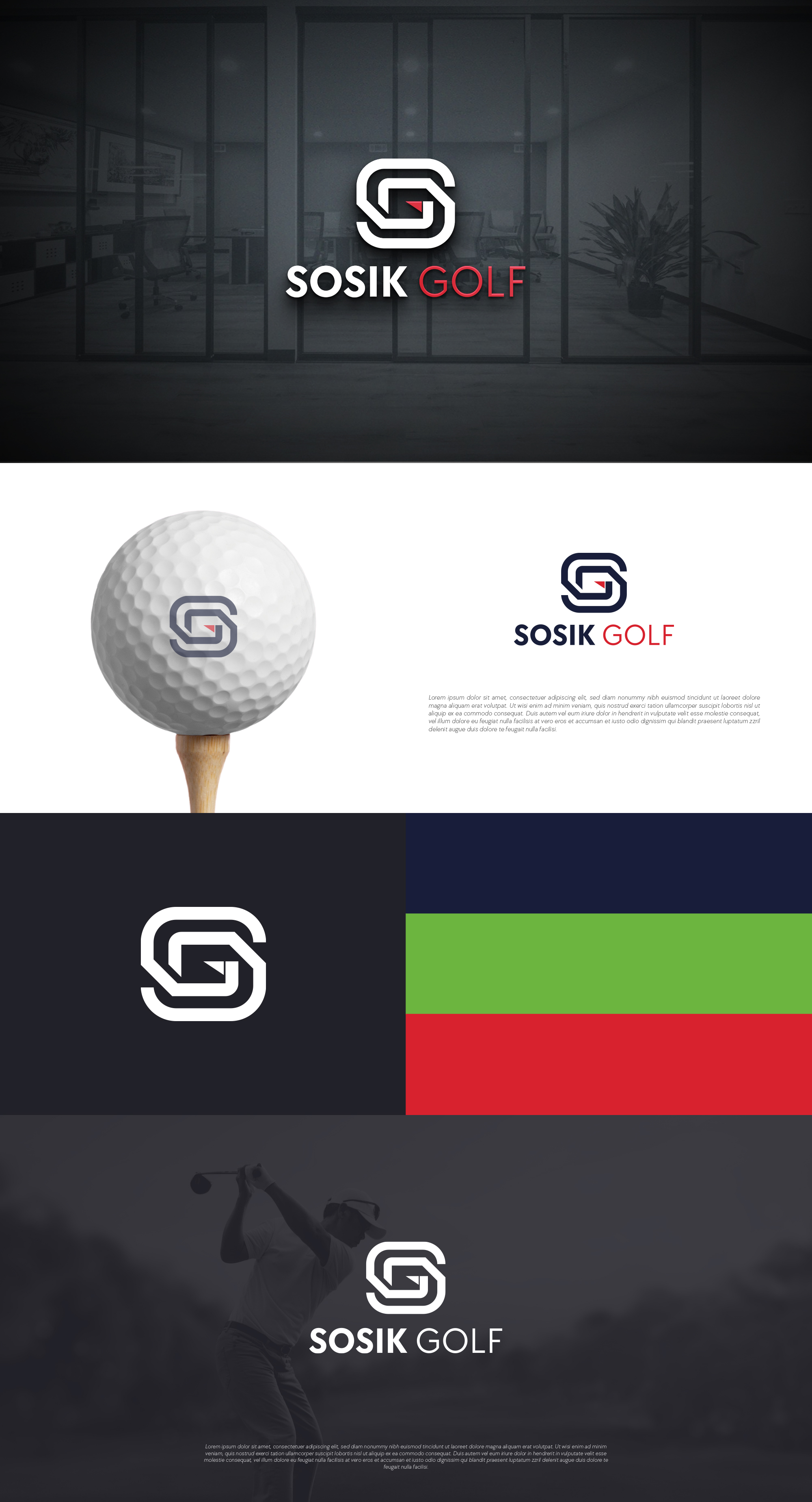 Logo Design by Humphrey™ for Sosik Golf LLC | Design #35276001