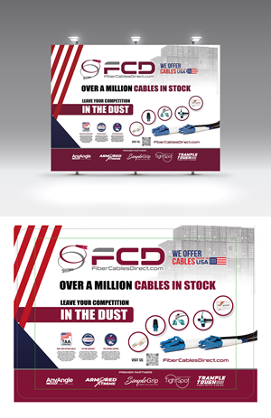 Trade Show Booth Design by Jose Lopez ( Verified Pro Designer ) for FiberCablesDirect.com | Design: #35272429