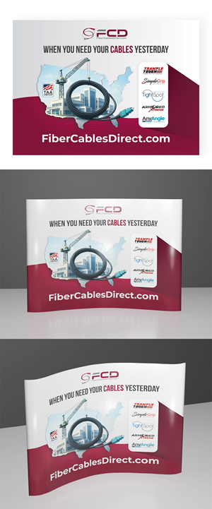 Trade Show Booth Design by Mohamed Javid for FiberCablesDirect.com | Design #35264179