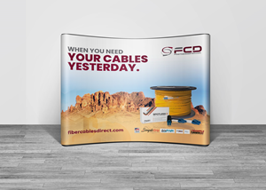 Design de Stand d'Exposition par Sun Creative pour FiberCablesDirect.com | Design : #35264340