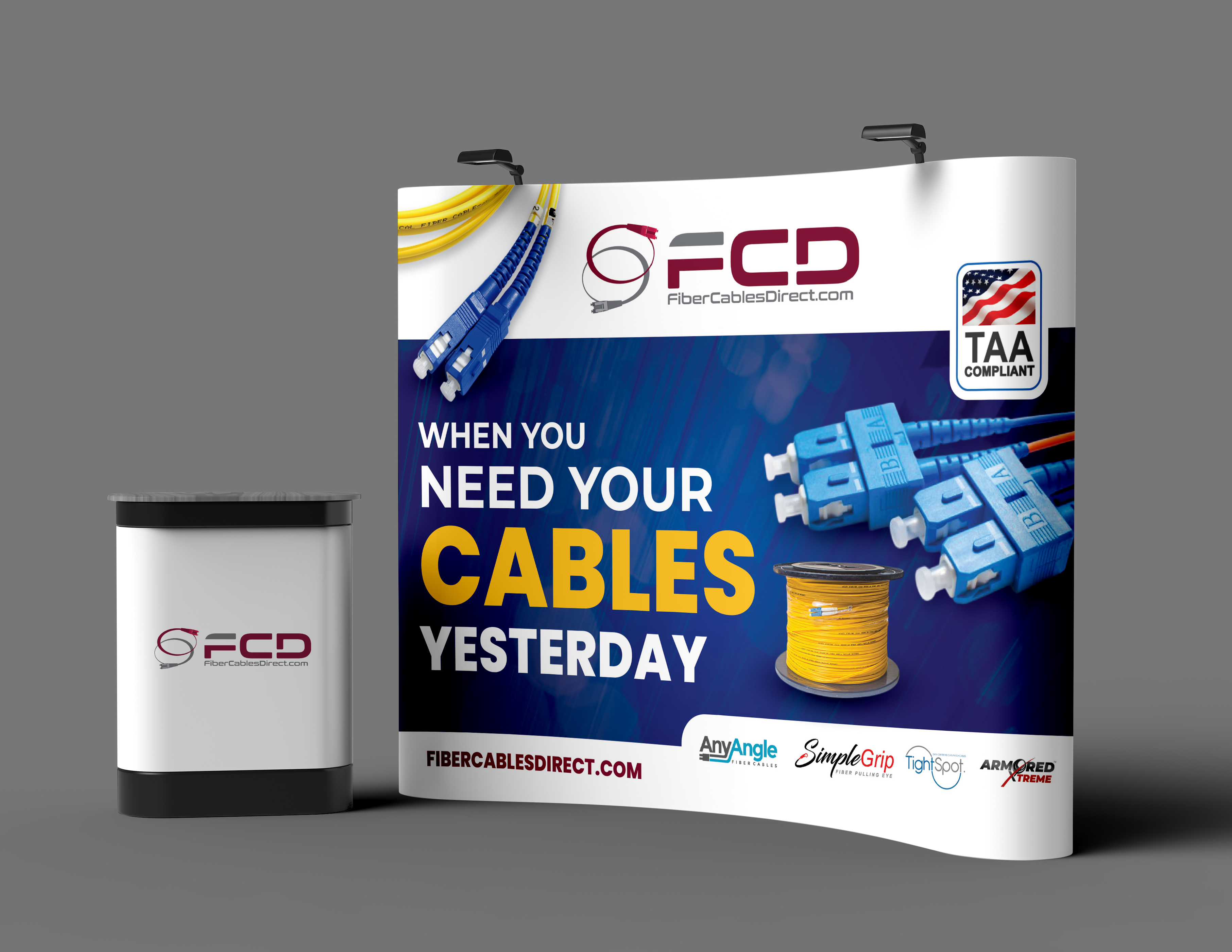 Design de Stand d'Exposition par artbitin pour FiberCablesDirect.com | Design #35269427