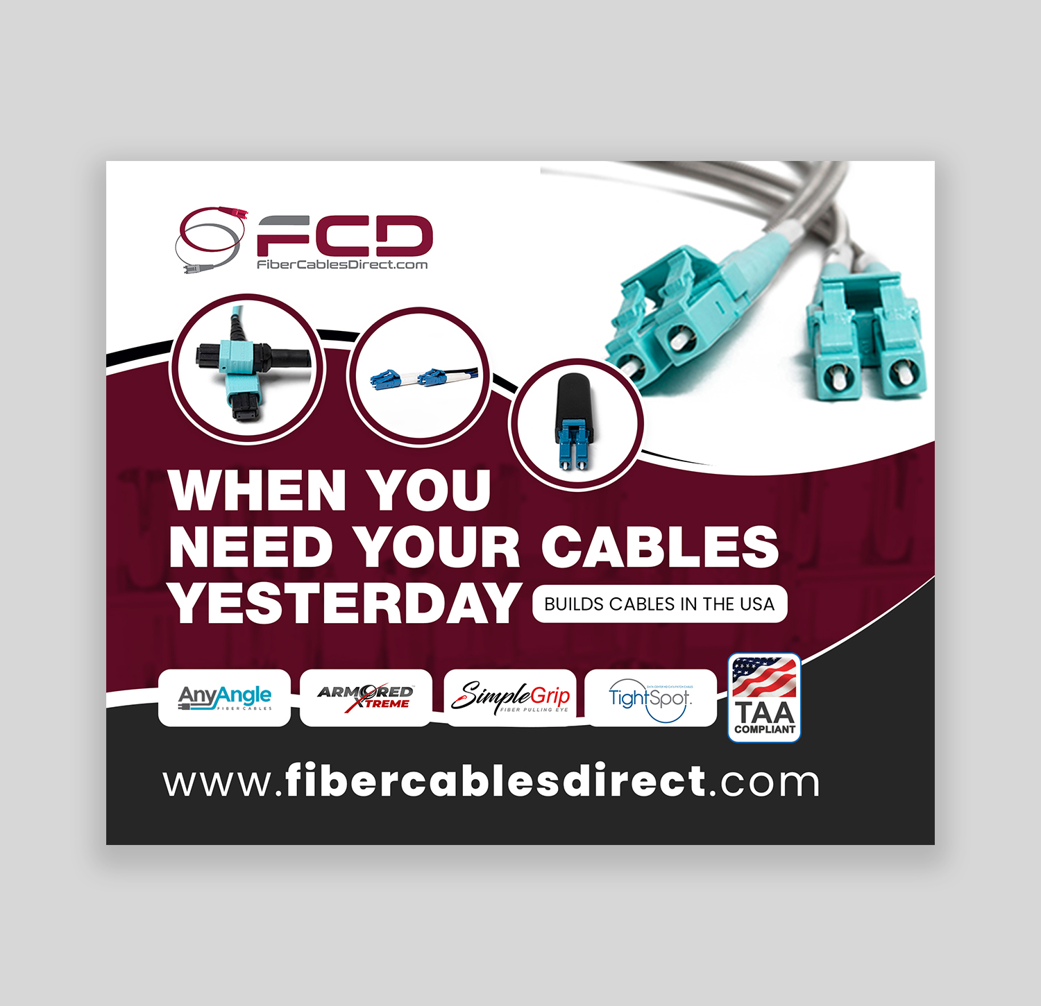 Trade Show Booth Design by debdesign for FiberCablesDirect.com | Design #35271378