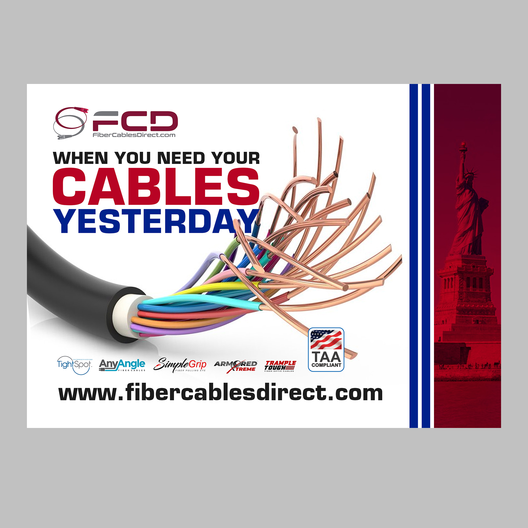 Design de Stand d'Exposition par debdesign pour FiberCablesDirect.com | Design #35271873
