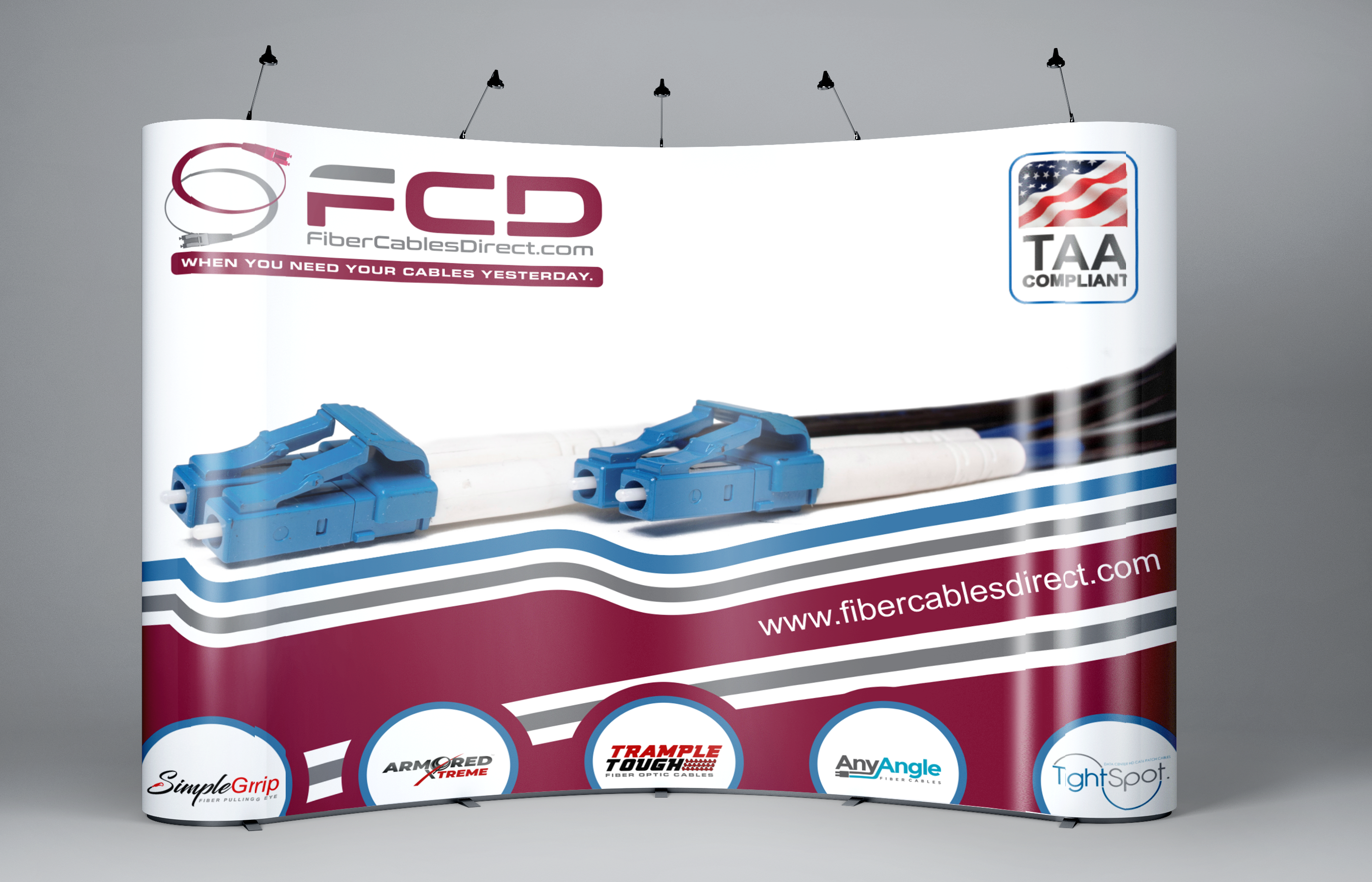 Diseño de Stand de Feria por vintana para FiberCablesDirect.com | Diseño #35278174