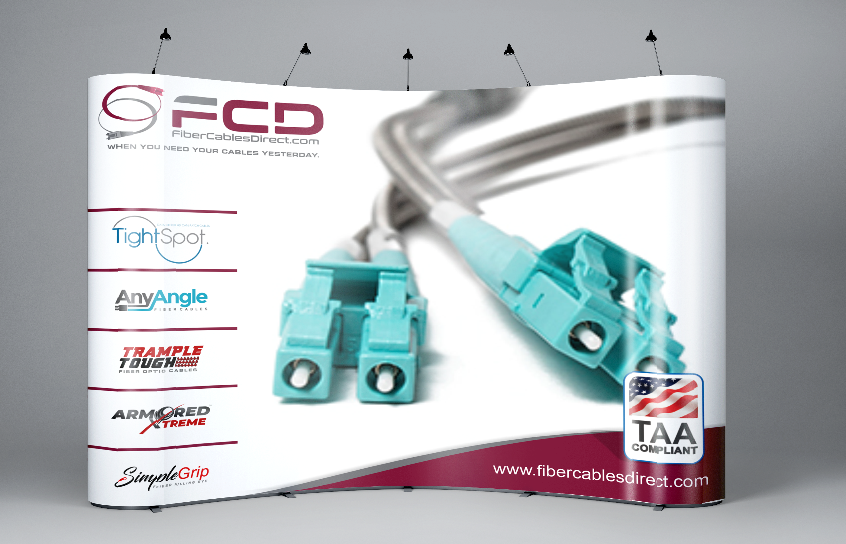 Diseño de Stand de Feria por vintana para FiberCablesDirect.com | Diseño #35278195