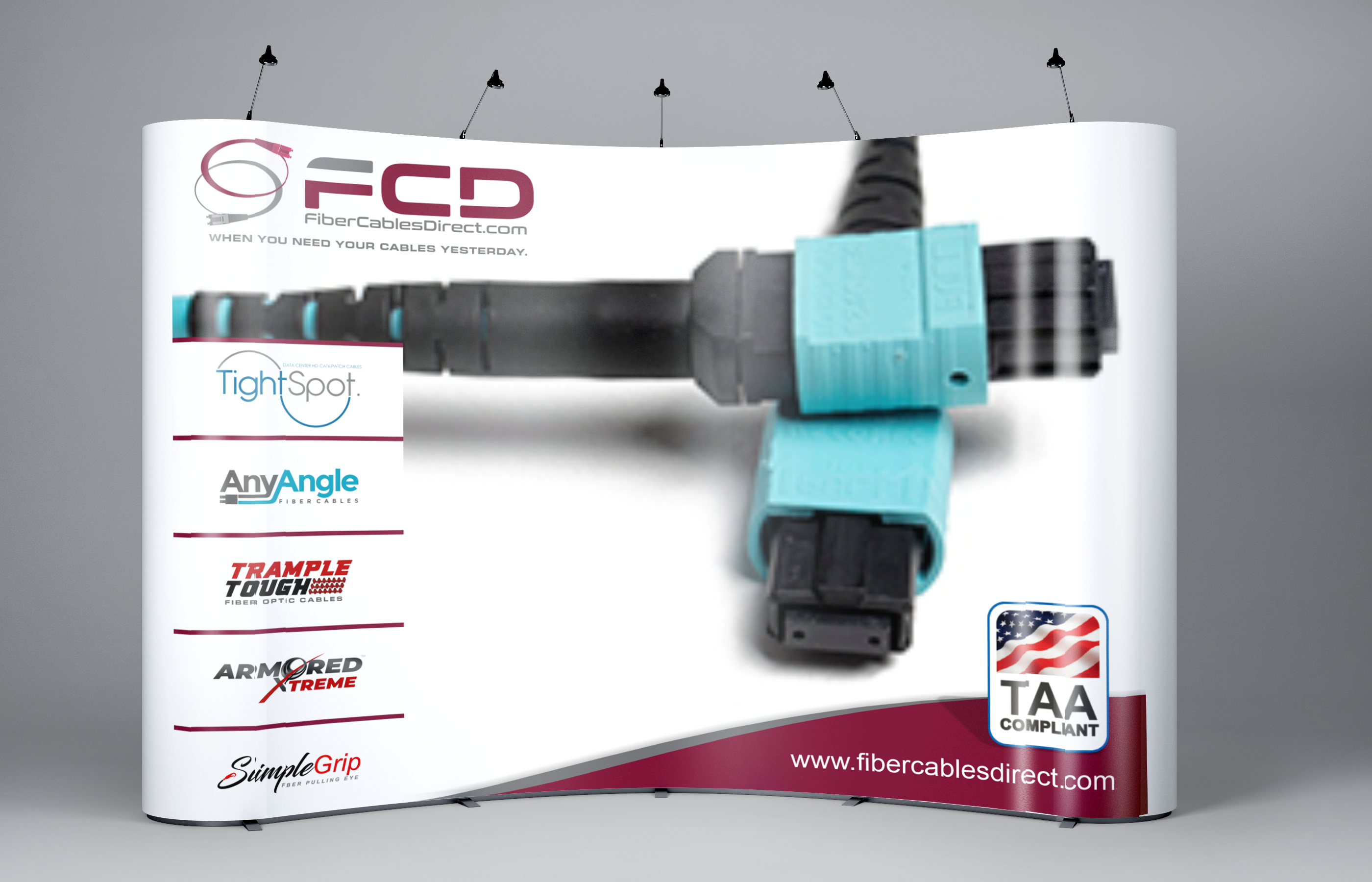 Diseño de Stand de Feria por vintana para FiberCablesDirect.com | Diseño #35278310