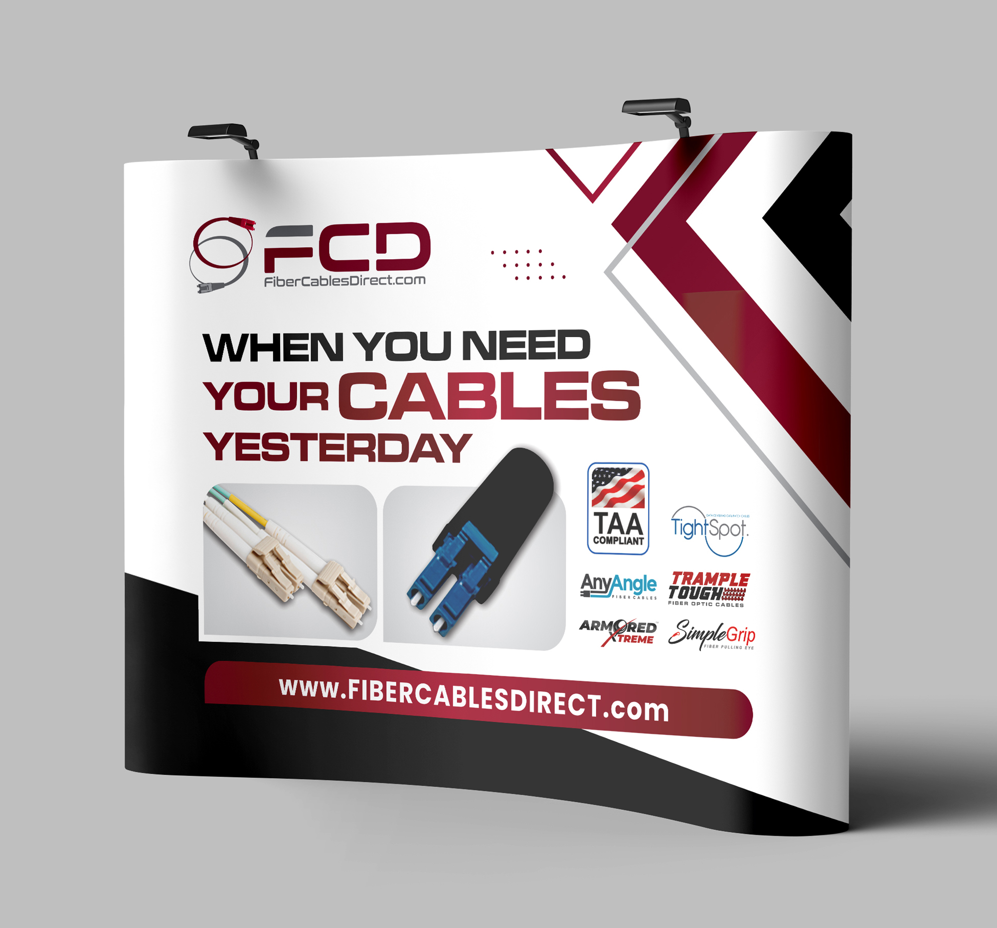 Trade Show Booth Design by Dzhafir for FiberCablesDirect.com | Design #35262273