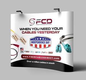 Trade Show Booth Design by Dzhafir for FiberCablesDirect.com | Design: #35278393