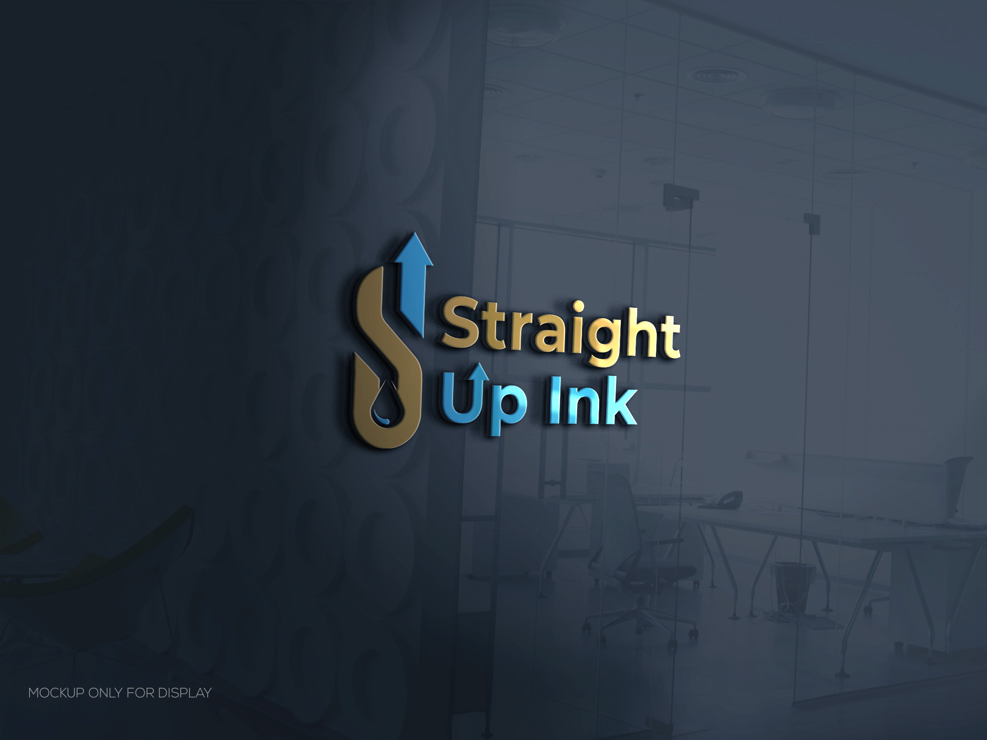 Logo Design by LogoEon for Straight-Up Ink | Design #35262297