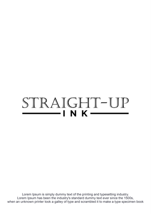 Logo Design by Eldmal for Straight-Up Ink | Design: #35260268