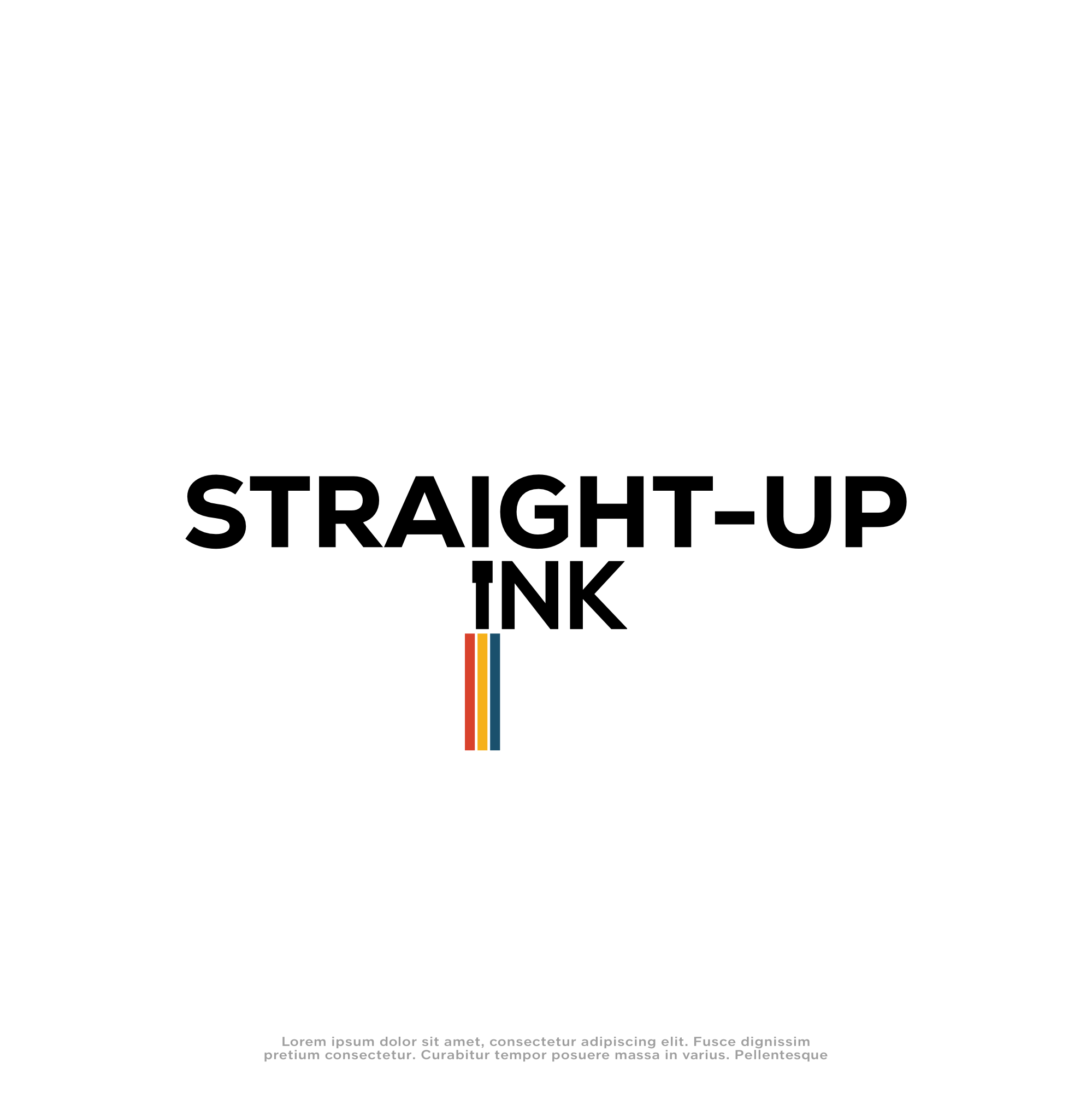 Logo Design by win it for Straight-Up Ink | Design #35261199
