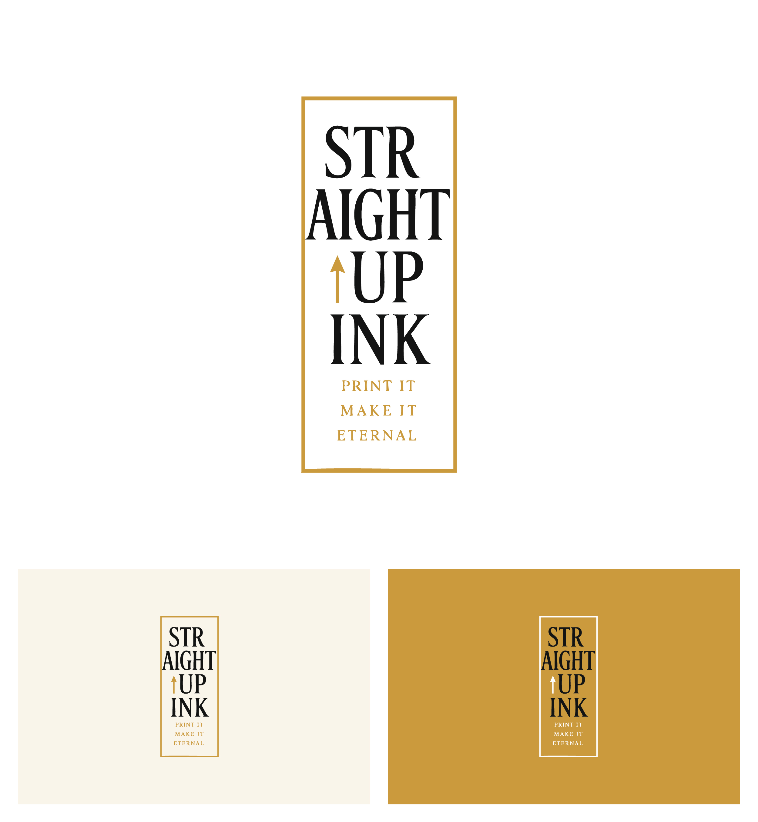 Logo Design by Afsana_Hoque for Straight-Up Ink | Design #35273661