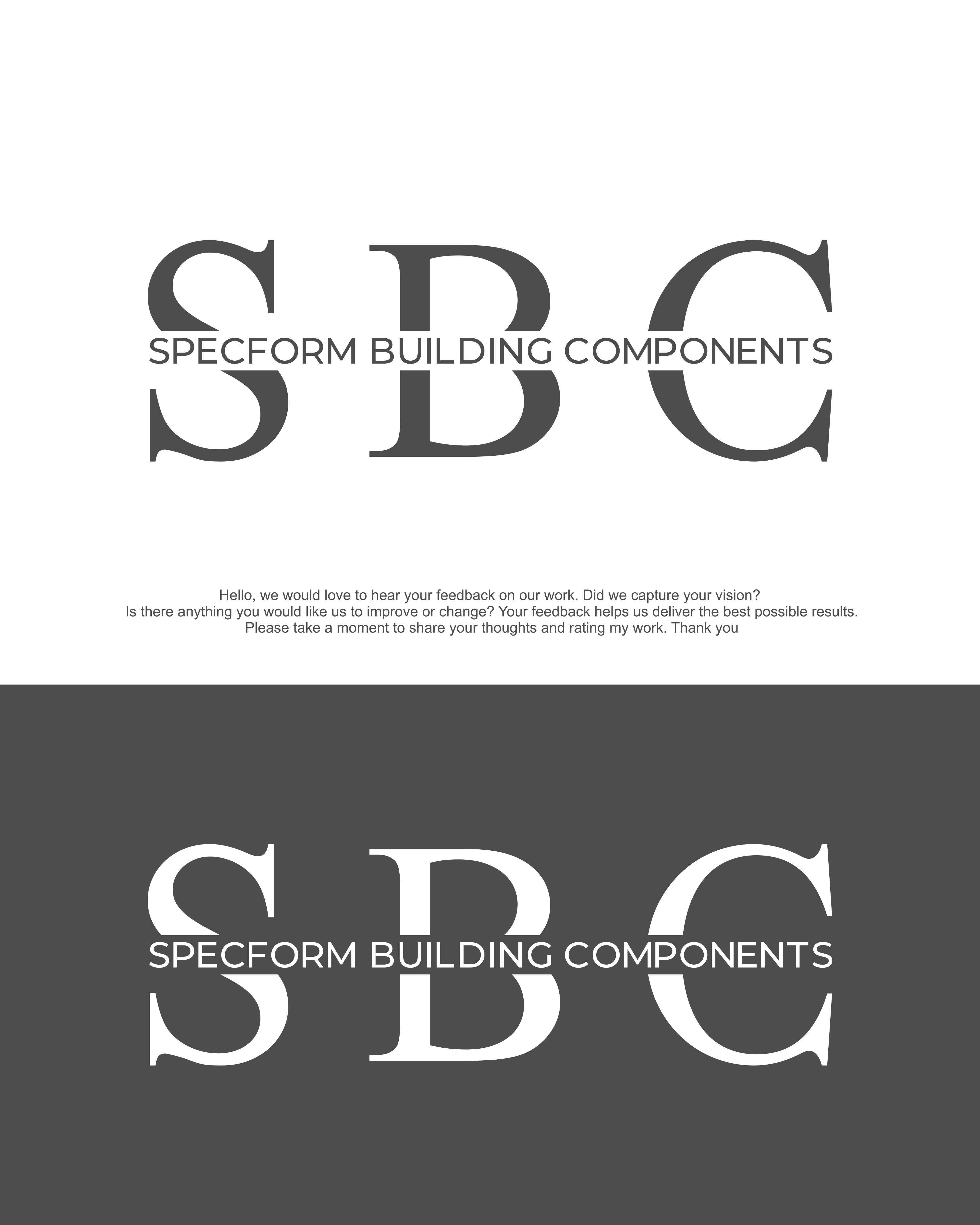 Logo Design by SR Graphics G for Specform Building Components LLC | Design #35284352