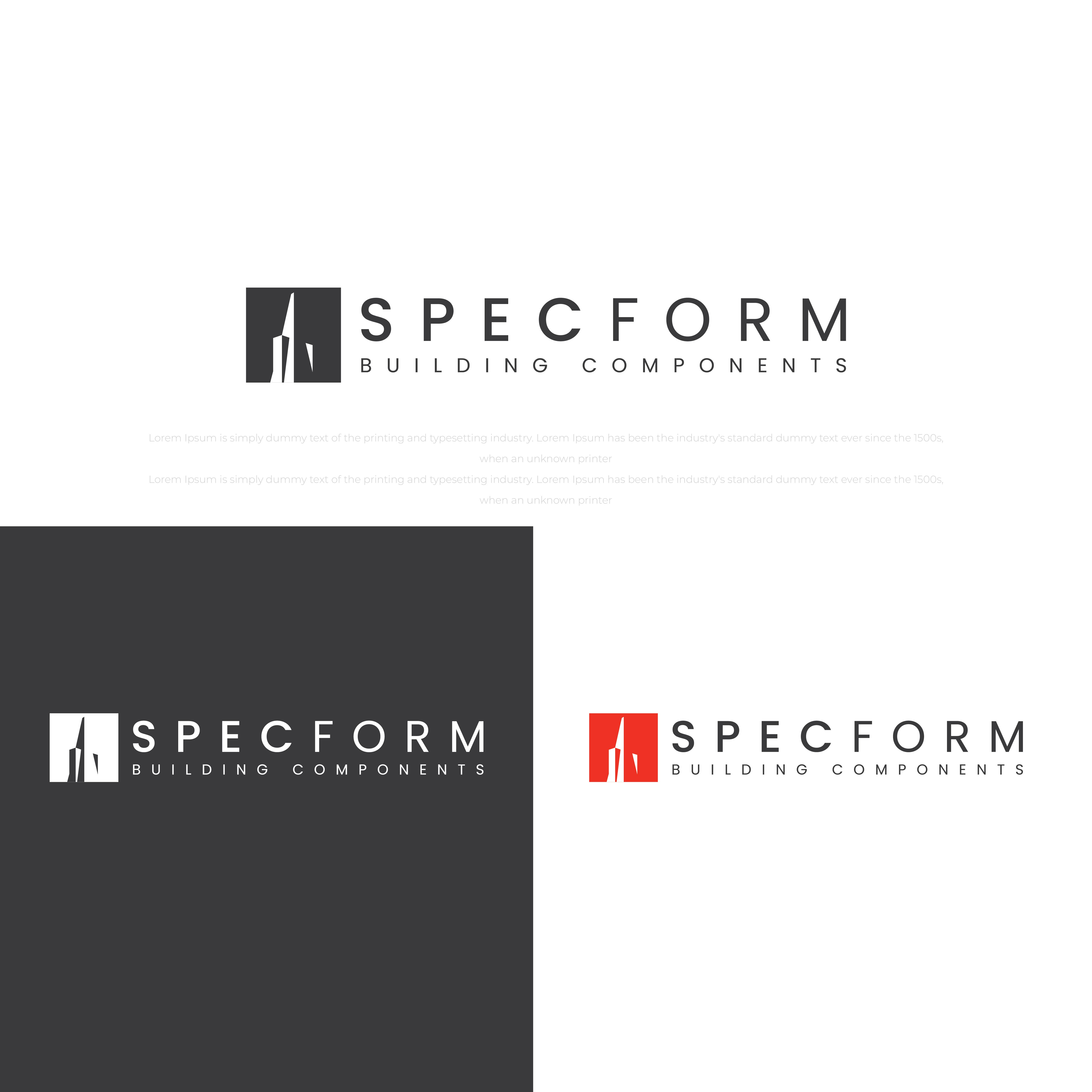 Logo Design by Logo Maker Zone for Specform Building Components LLC | Design #35284923