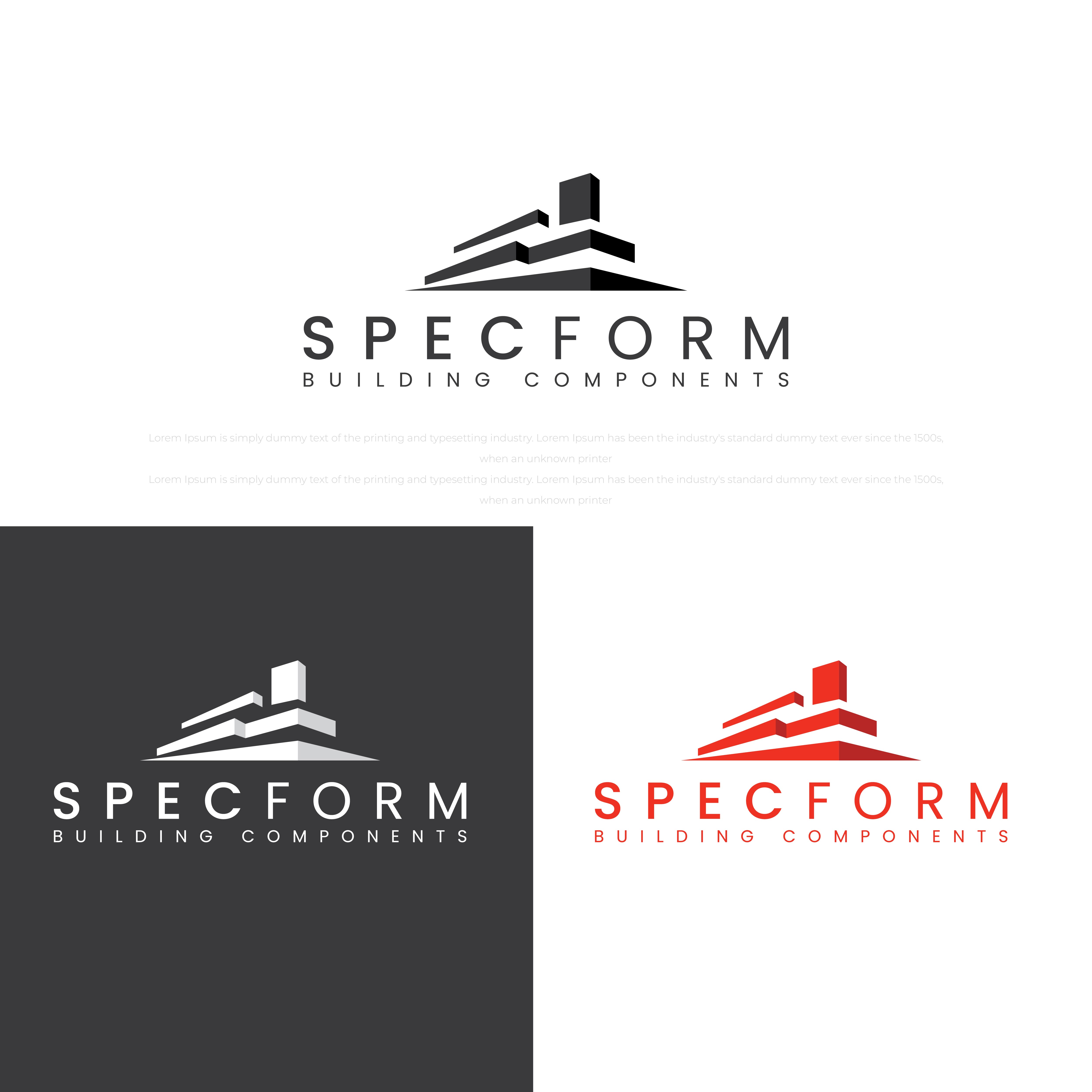 Diseño de Logo por Logo Maker Zone para Specform Building Components LLC | Diseño #35285666