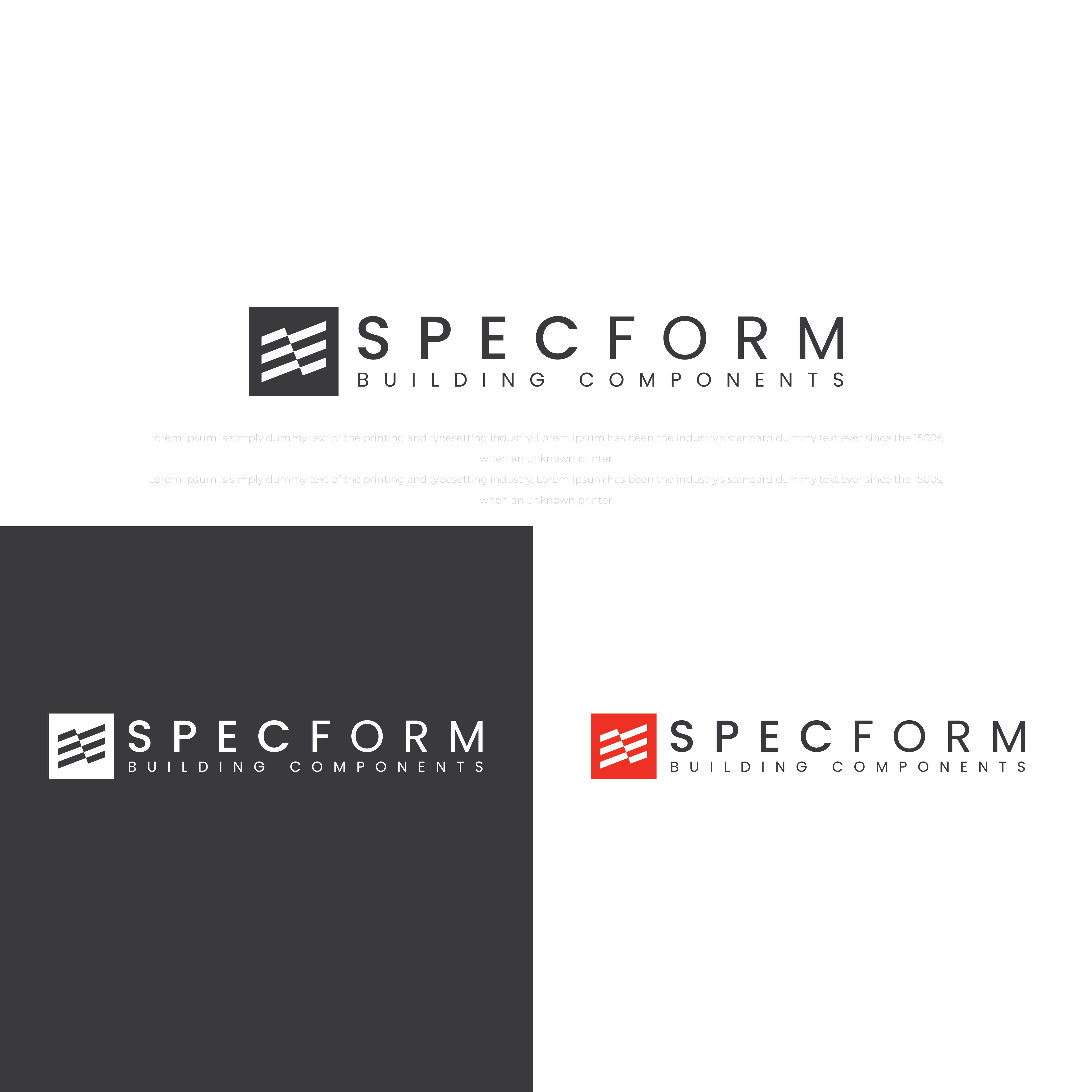Logo Design by Logo Maker Zone for Specform Building Components LLC | Design #35286996