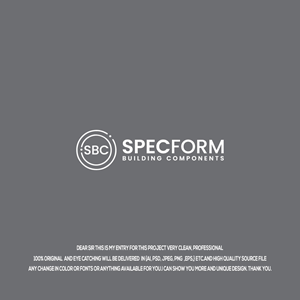 Logo Design by Hossainlogo324 for Specform Building Components LLC | Design: #35301259