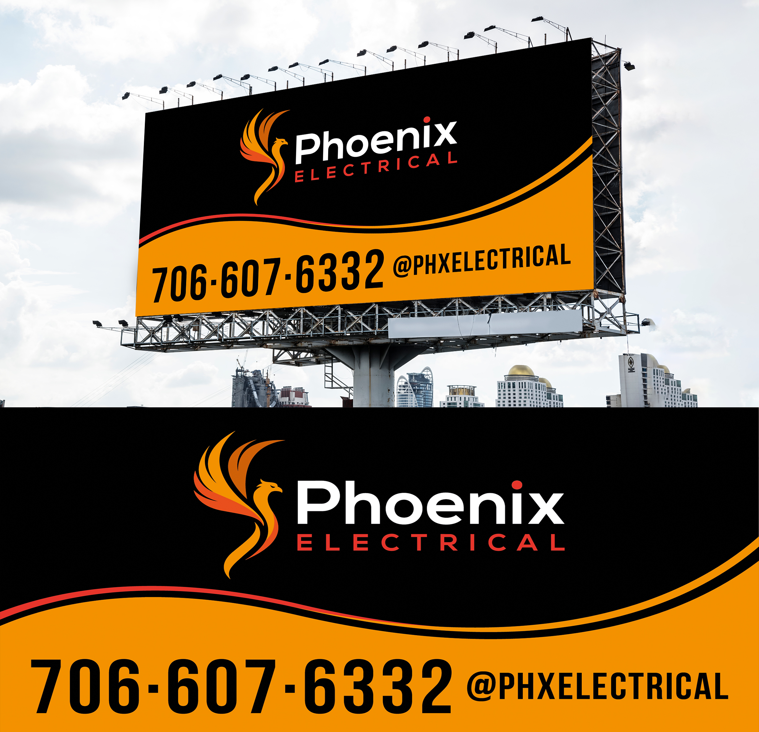 Signage Design by WrapTonic24 for Phoenix Electrical LLC | Design #35279133