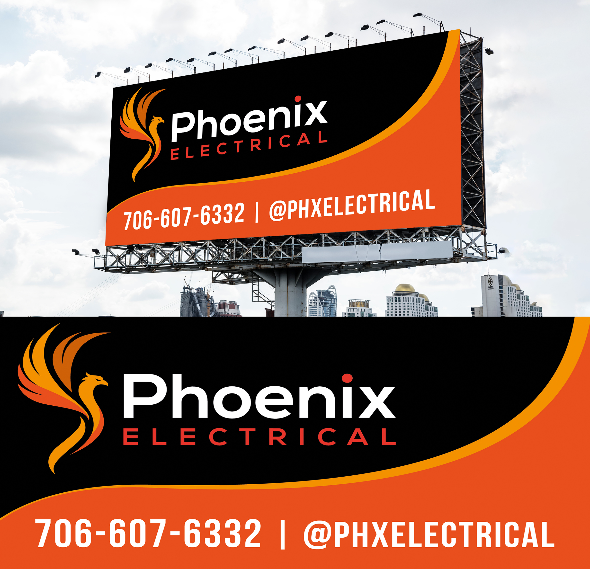 Signage Design by WrapTonic24 for Phoenix Electrical LLC | Design #35279135