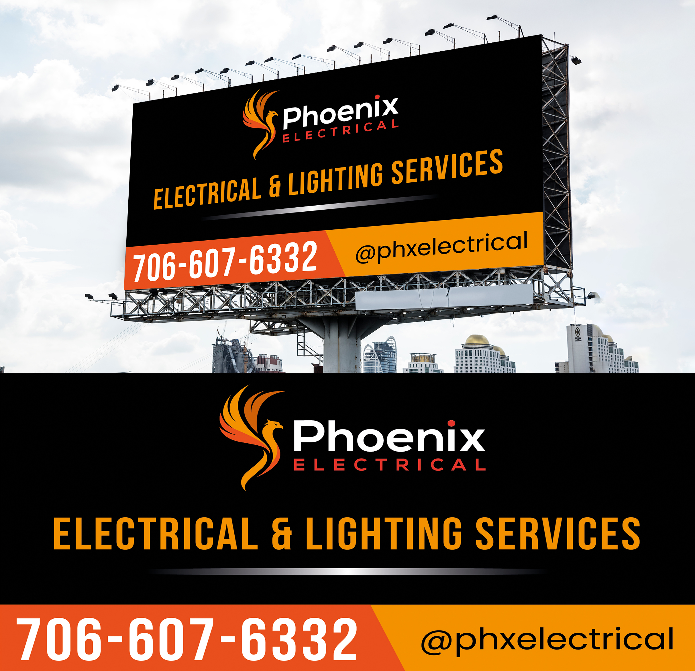 Signage Design by WrapTonic24 for Phoenix Electrical LLC | Design #35279166