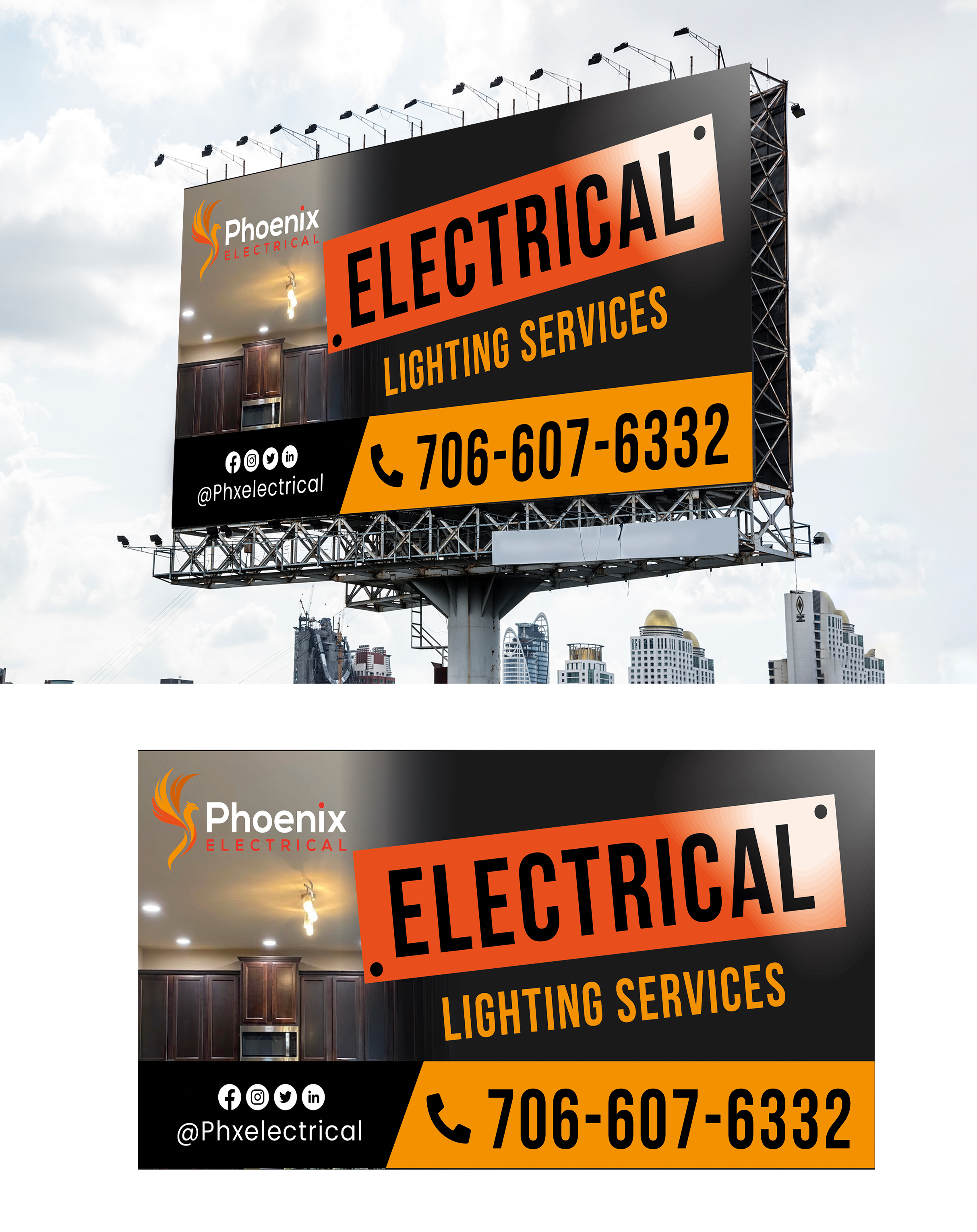 Diseño de Señalética por WrapTonic24 para Phoenix Electrical LLC | Diseño #35318239