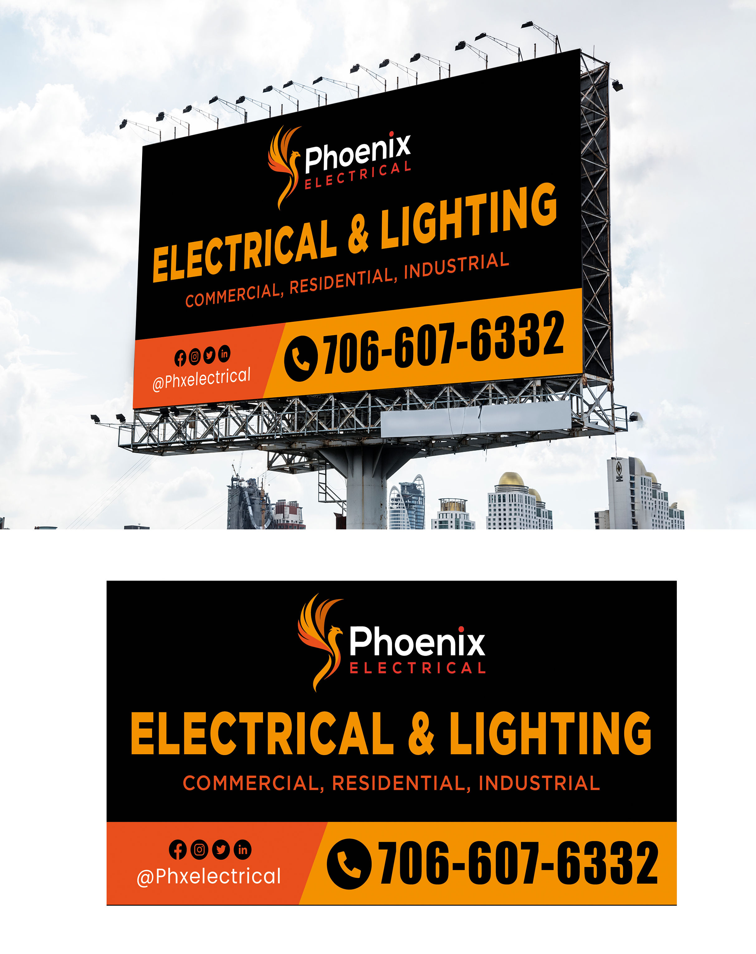 Diseño de Señalética por WrapTonic24 para Phoenix Electrical LLC | Diseño #35318241