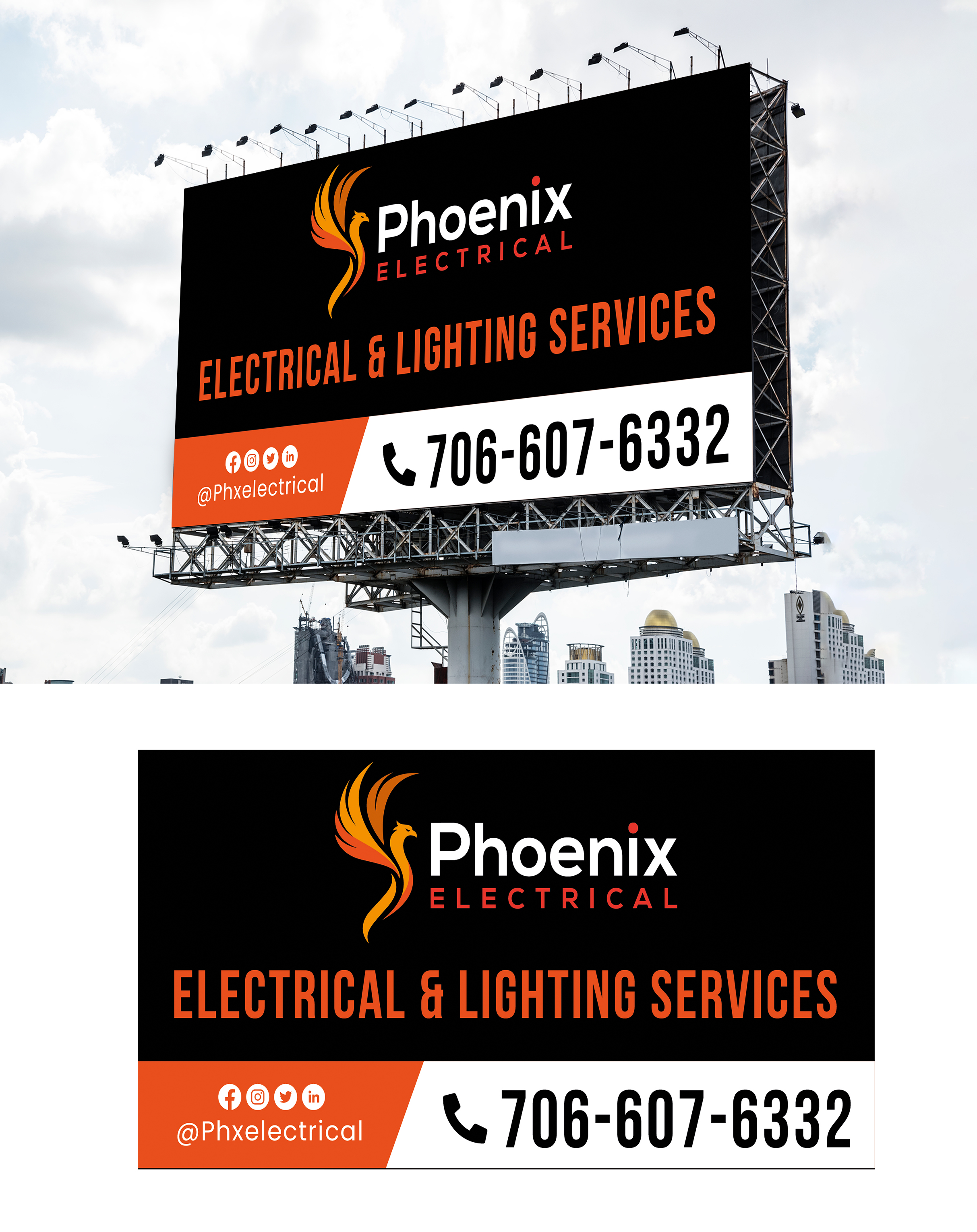 Diseño de Señalética por WrapTonic24 para Phoenix Electrical LLC | Diseño #35318243