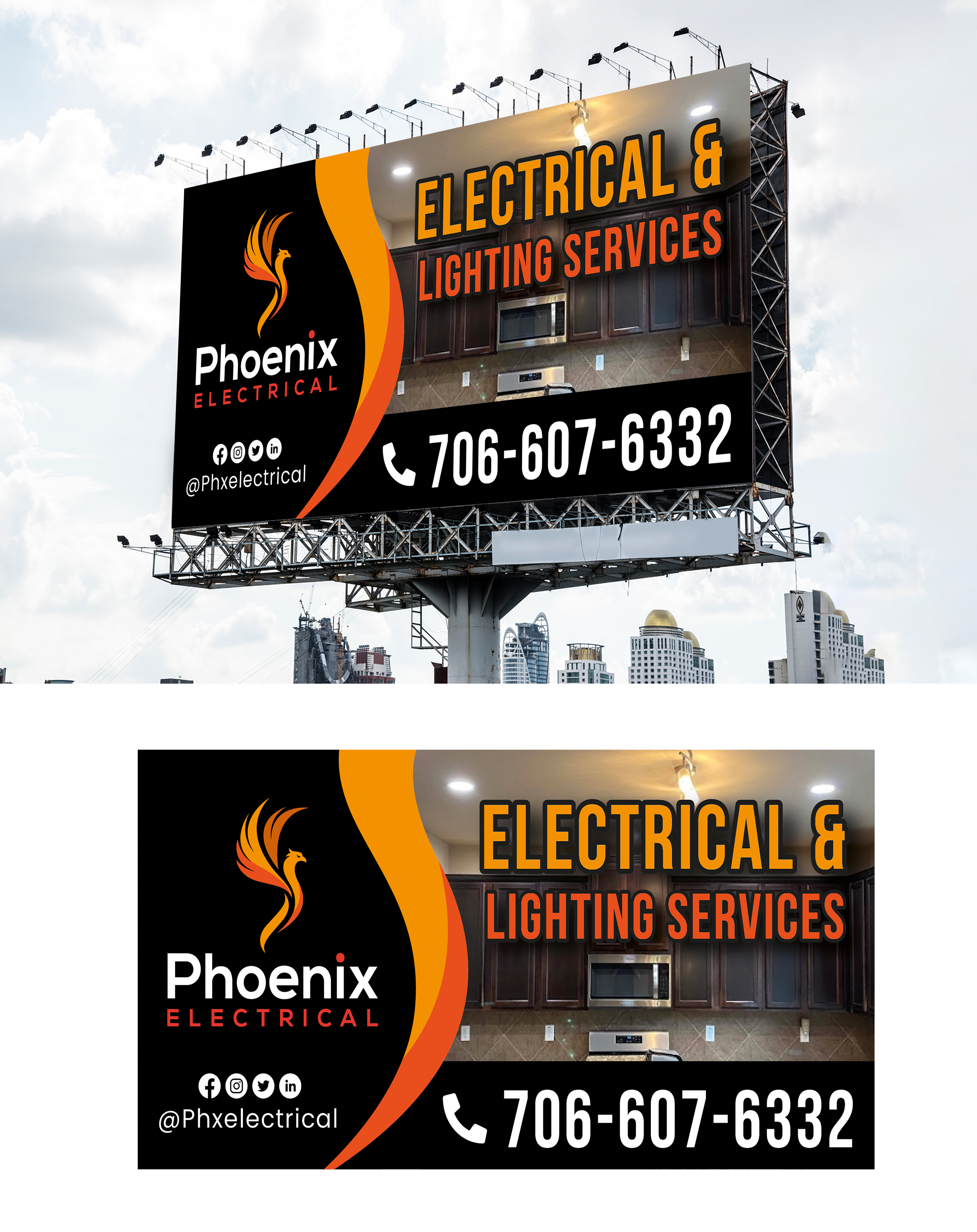 Diseño de Señalética por WrapTonic24 para Phoenix Electrical LLC | Diseño #35318251