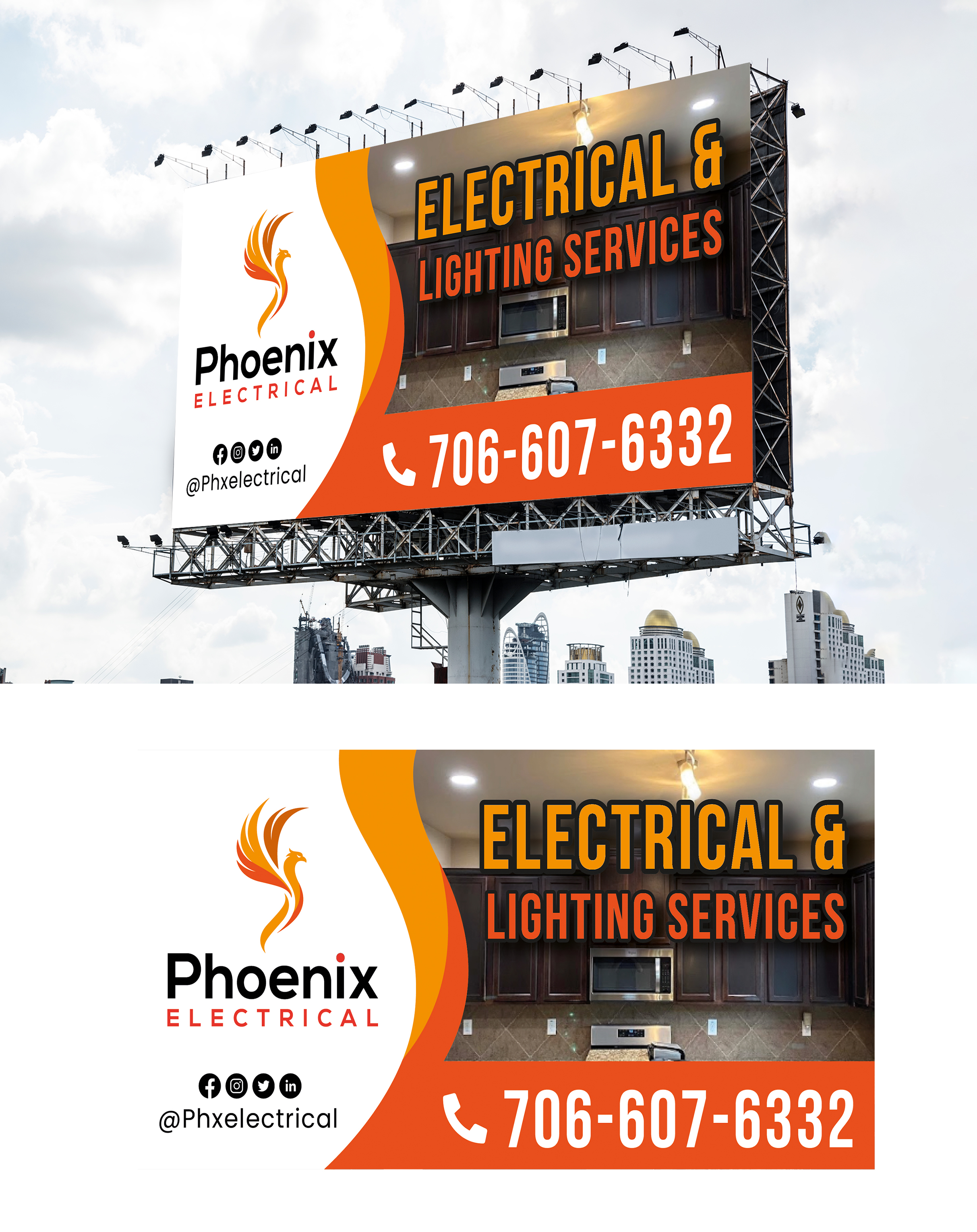 Diseño de Señalética por WrapTonic24 para Phoenix Electrical LLC | Diseño #35318252
